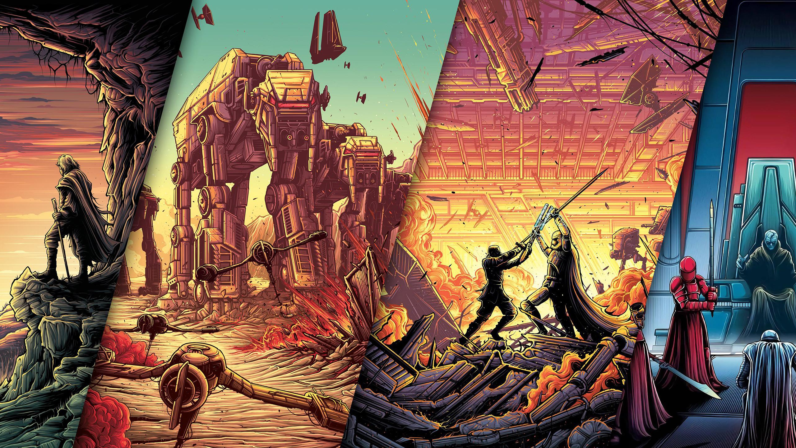 Star Wars, Finn, Luke Skywalker, Ordre Déchu Des Jedi Star Wars, Poe Dameron. Wallpaper in 2560x1440 Resolution