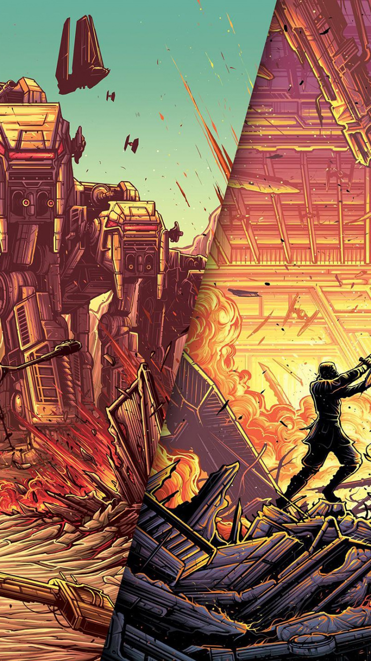 星球大战, 卢克*天行者, 海报, 光剑, 艺术 壁纸 750x1334 允许