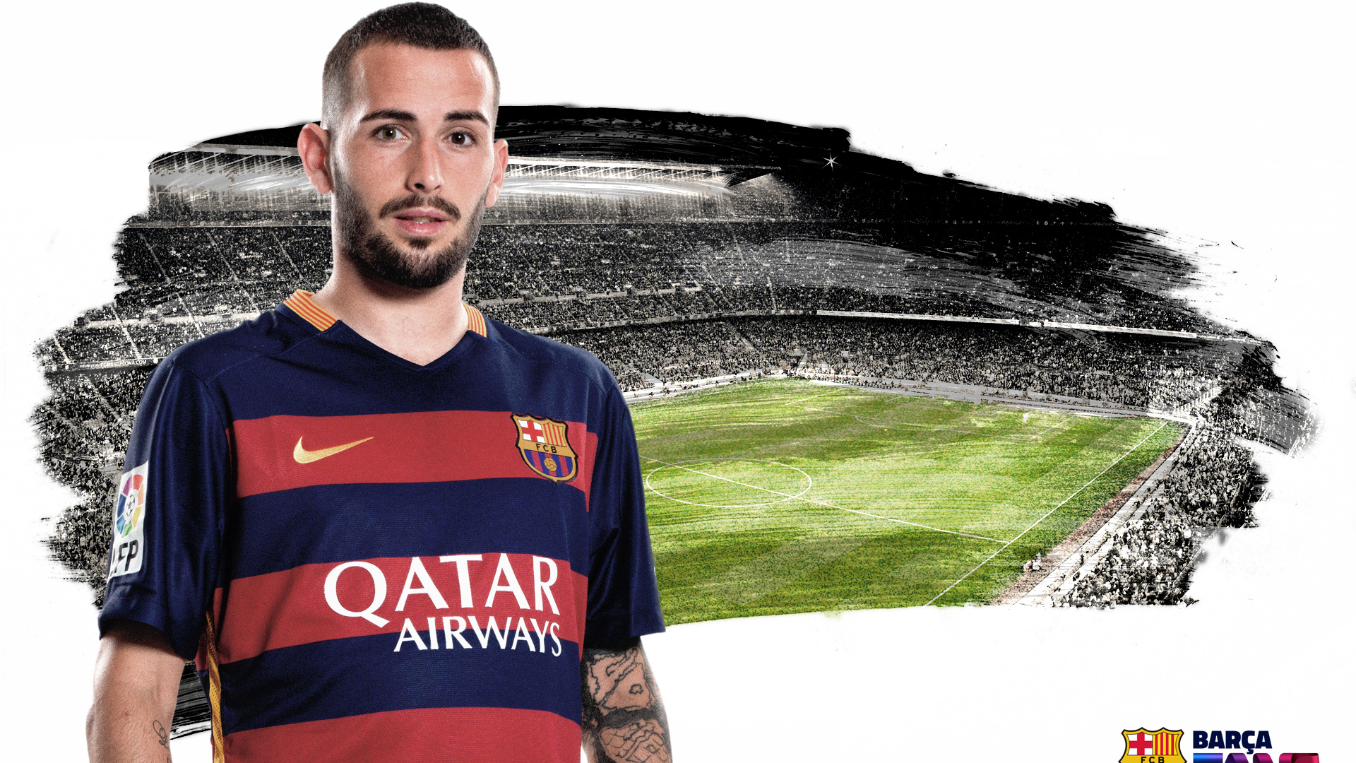 Hombre en Camiseta Azul y Roja de Cuello Redondo de Pie Sobre el Campo de Hierba Verde Durante el Día. Wallpaper in 1920x1080 Resolution