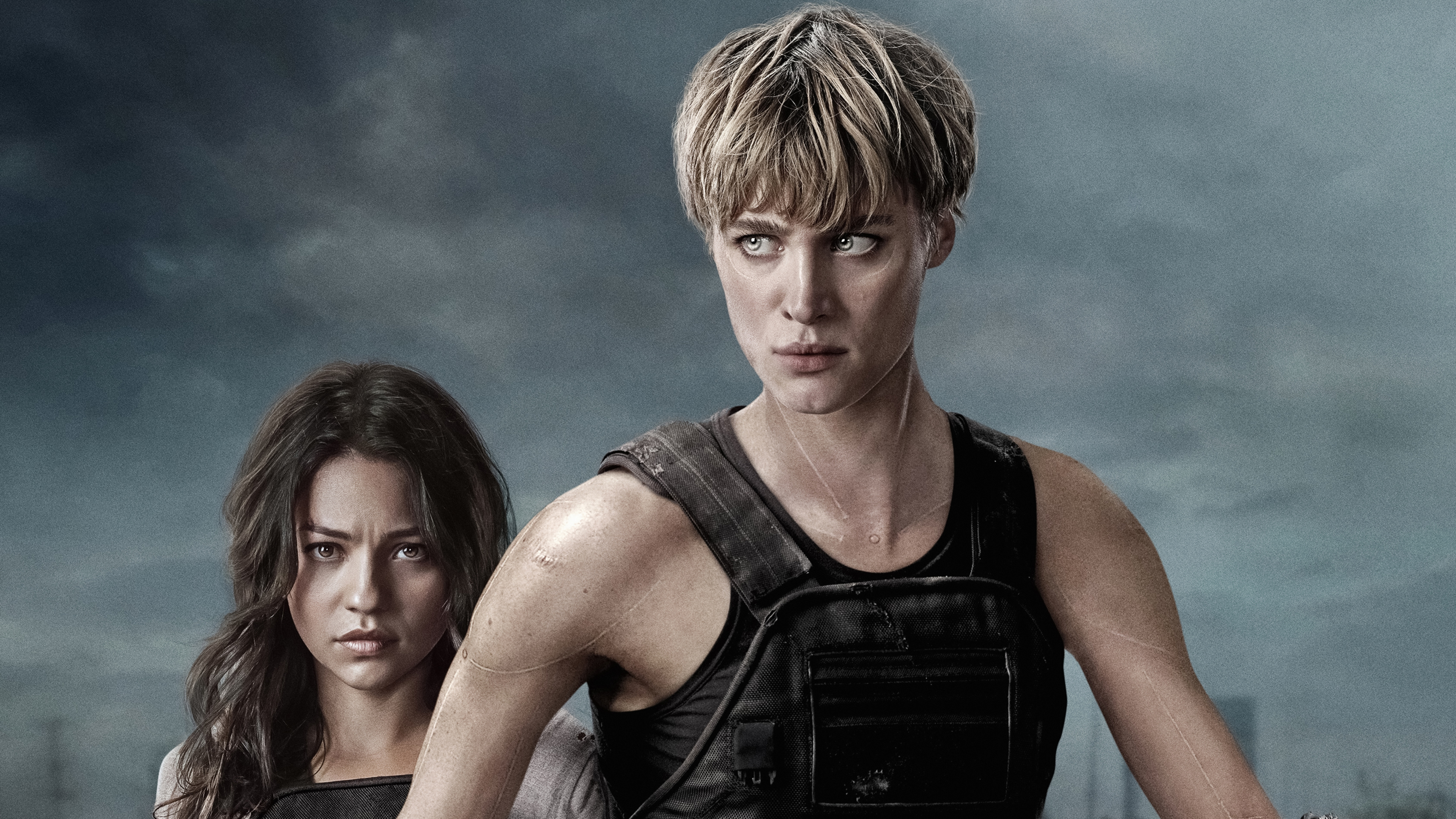 Terminator Dunkle Schicksalsgnade, Mackenzie Davis, Terminator Dark Fate, Sarah Connor, Dani Ramos. Wallpaper in 3840x2160 Resolution