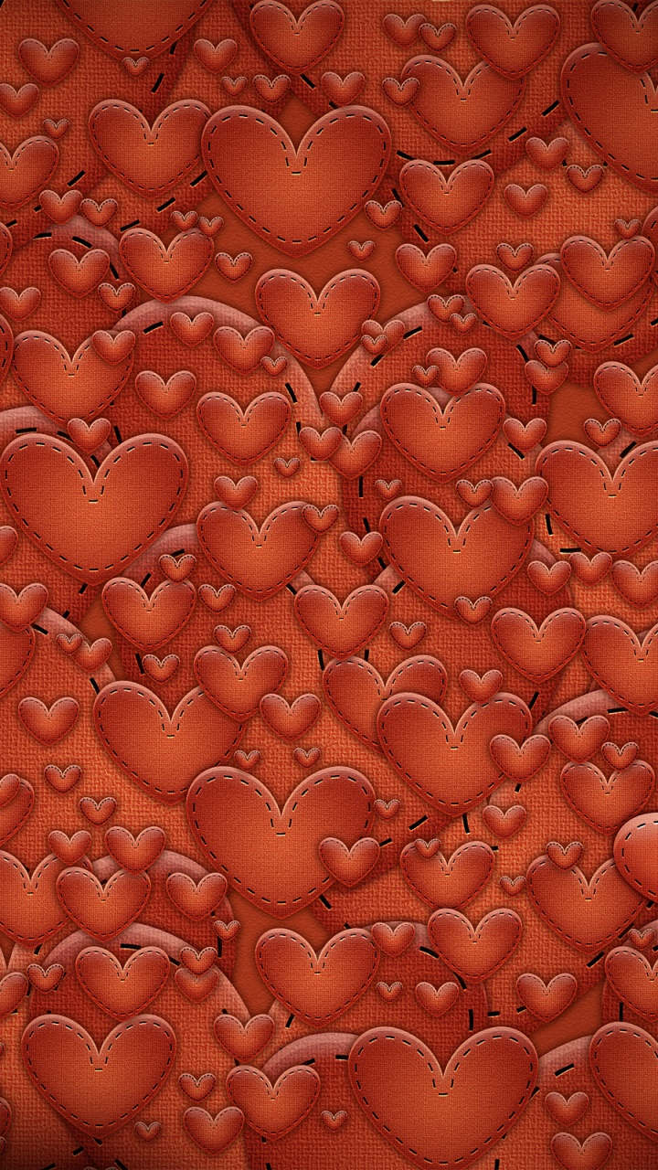 Coraz, Facebook, Amor, Portada de Facebook de Corazones, Naranja. Wallpaper in 720x1280 Resolution