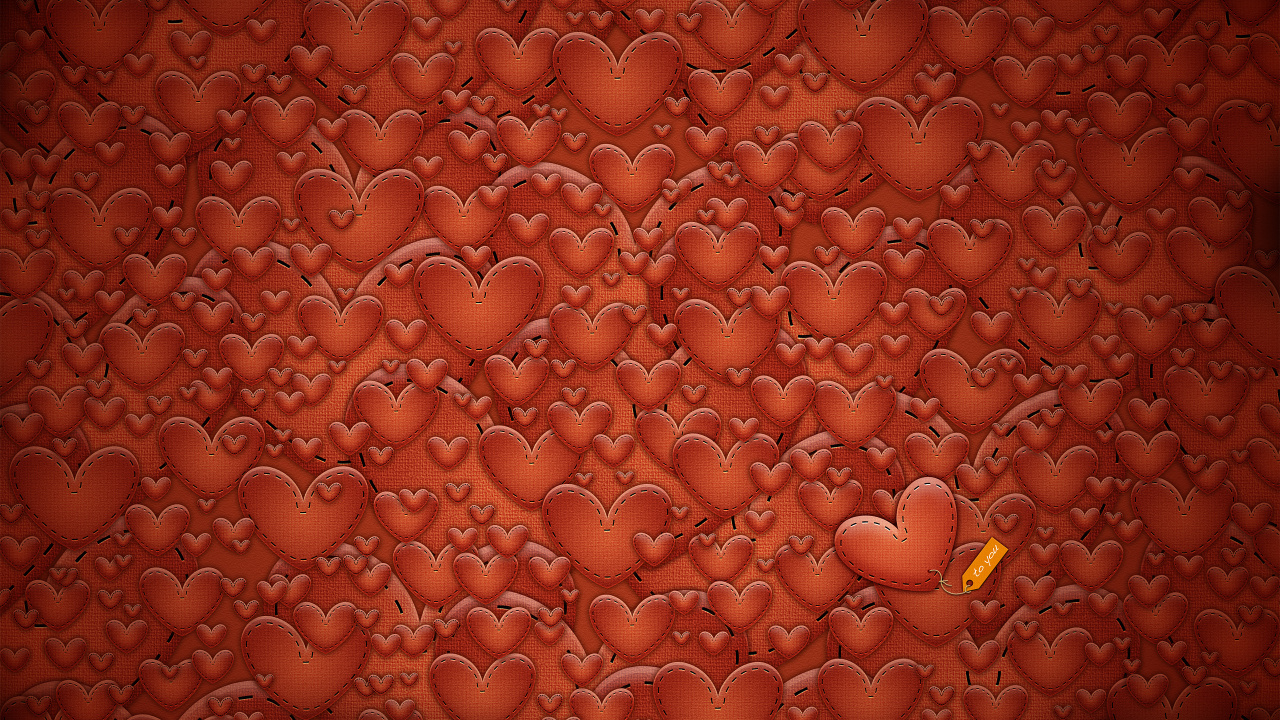 Heart, Facebook, Love, Copertina Facebook Cuori, Orange. Wallpaper in 1280x720 Resolution