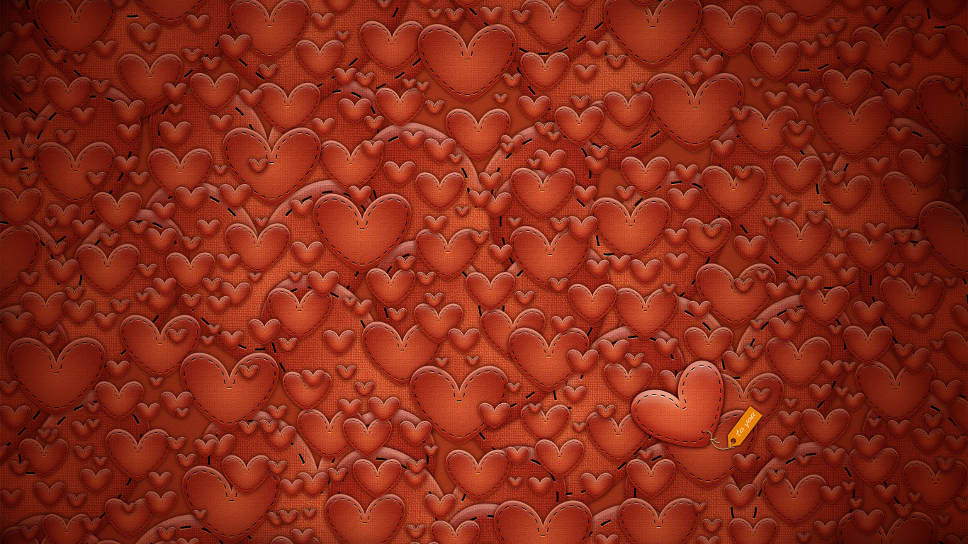 Heart, Facebook, Love, Copertina Facebook Cuori, Orange. Wallpaper in 1366x768 Resolution