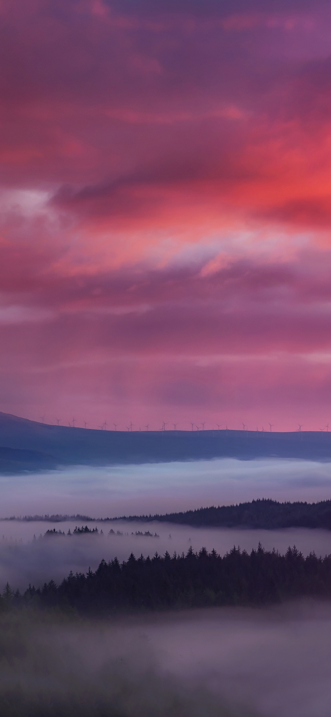 Nature, Atmosphère, Afterglow, Paysage Naturel, Highland. Wallpaper in 1125x2436 Resolution