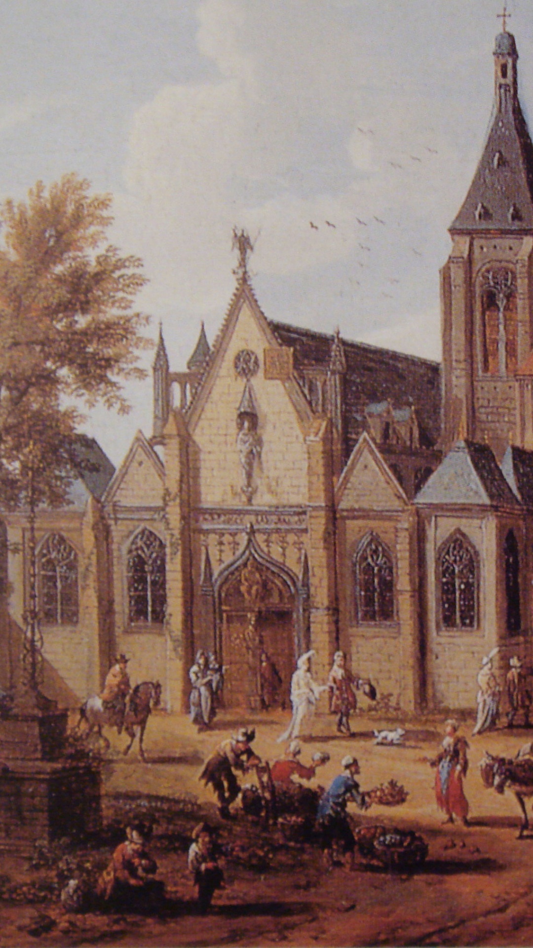 People Walking Near Brown Concrete Building During Daytime. Wallpaper in 1080x1920 Resolution