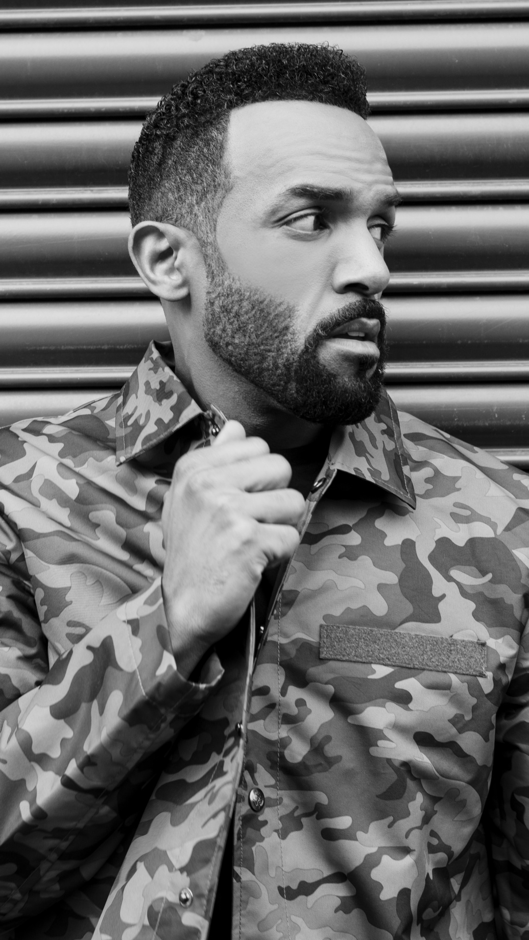 Barbilla, Craig David, Blanco, Negro, Monocromo. Wallpaper in 1080x1920 Resolution