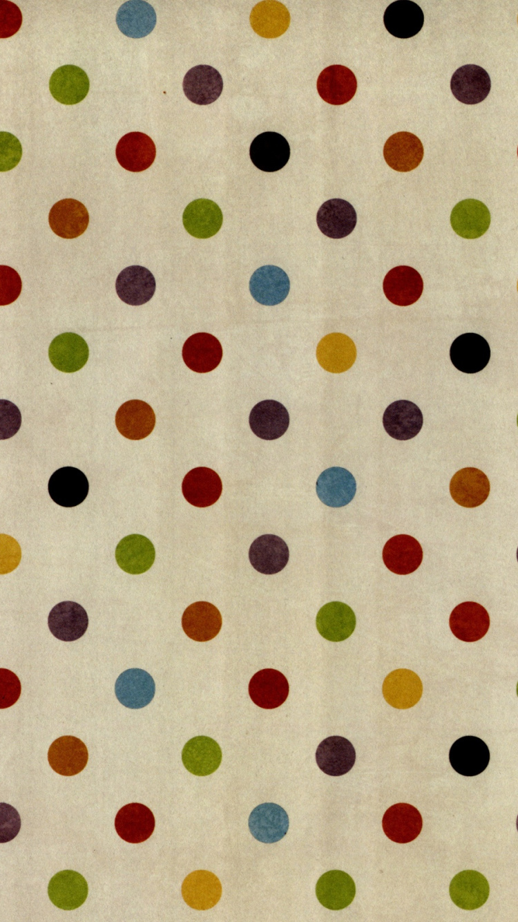 Green and White Polka Dot Textile. Wallpaper in 750x1334 Resolution