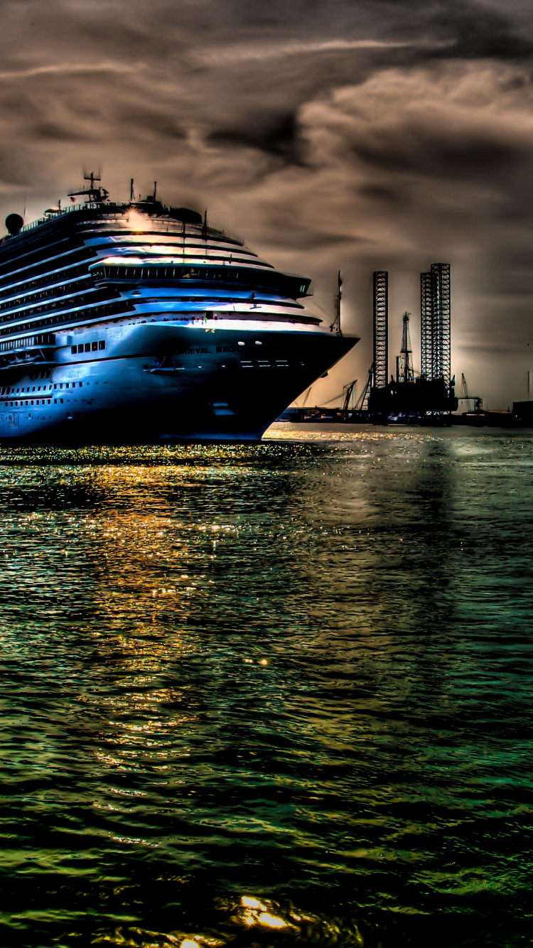 Water, Cloud, Boat, Watercraft, Naval Architecture. Wallpaper in 750x1334 Resolution