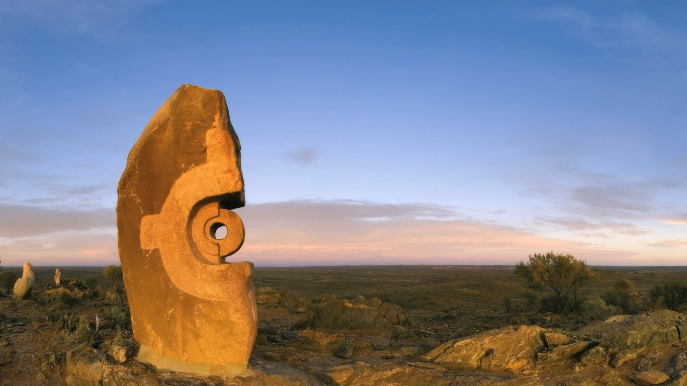 Brown Rock Formation Under Blue Sky During Daytime. Wallpaper in 1366x768 Resolution