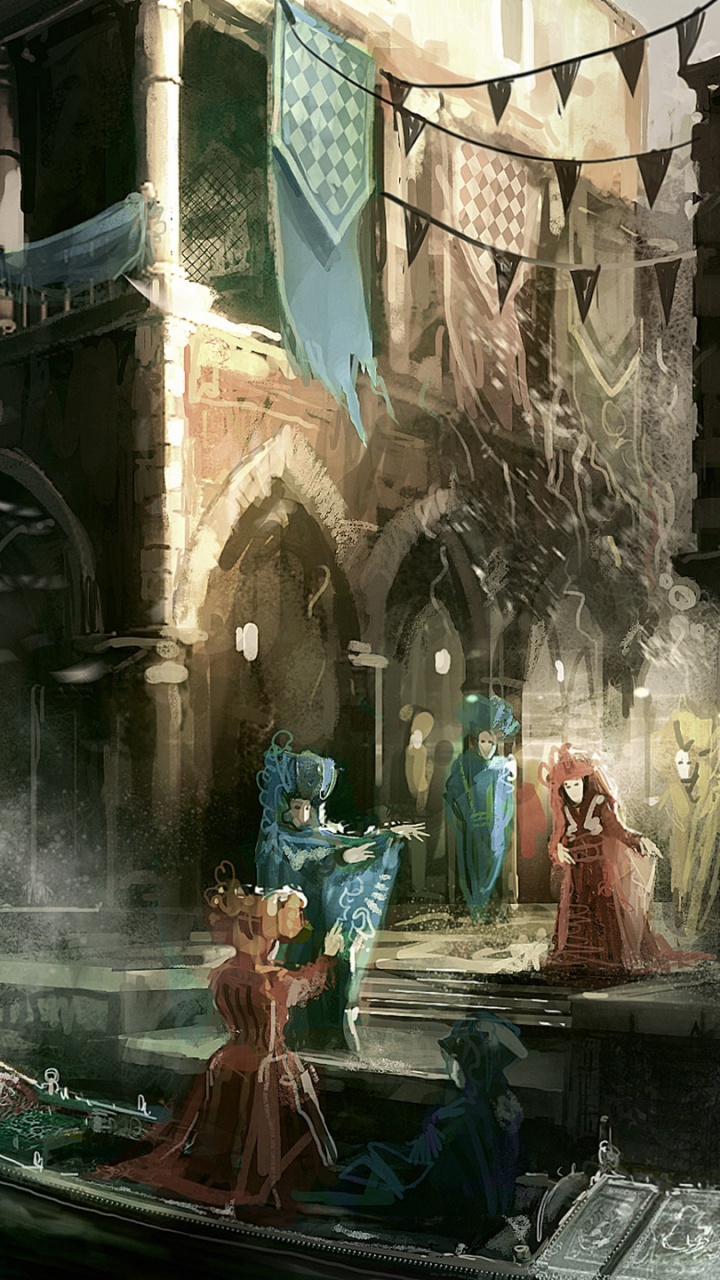 La Gente Que Viaja en Barco Por el Río Entre Edificios Durante el Día. Wallpaper in 720x1280 Resolution