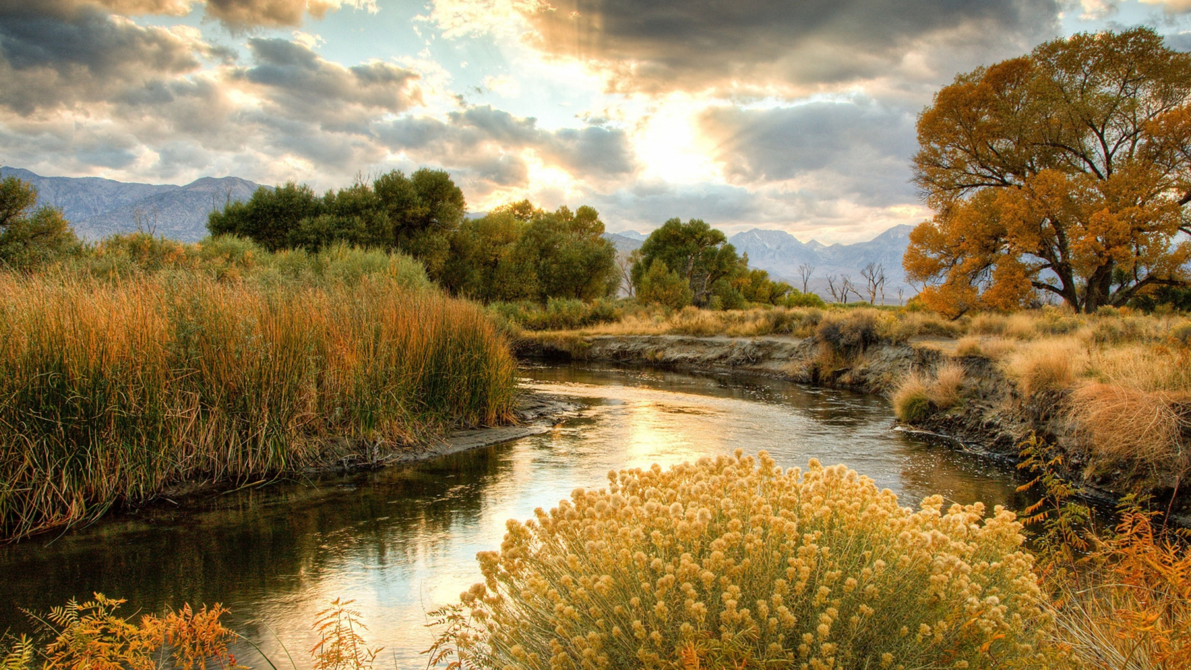 River, Nature, Natural Landscape, Natural Environment, Bank. Wallpaper in 3840x2160 Resolution