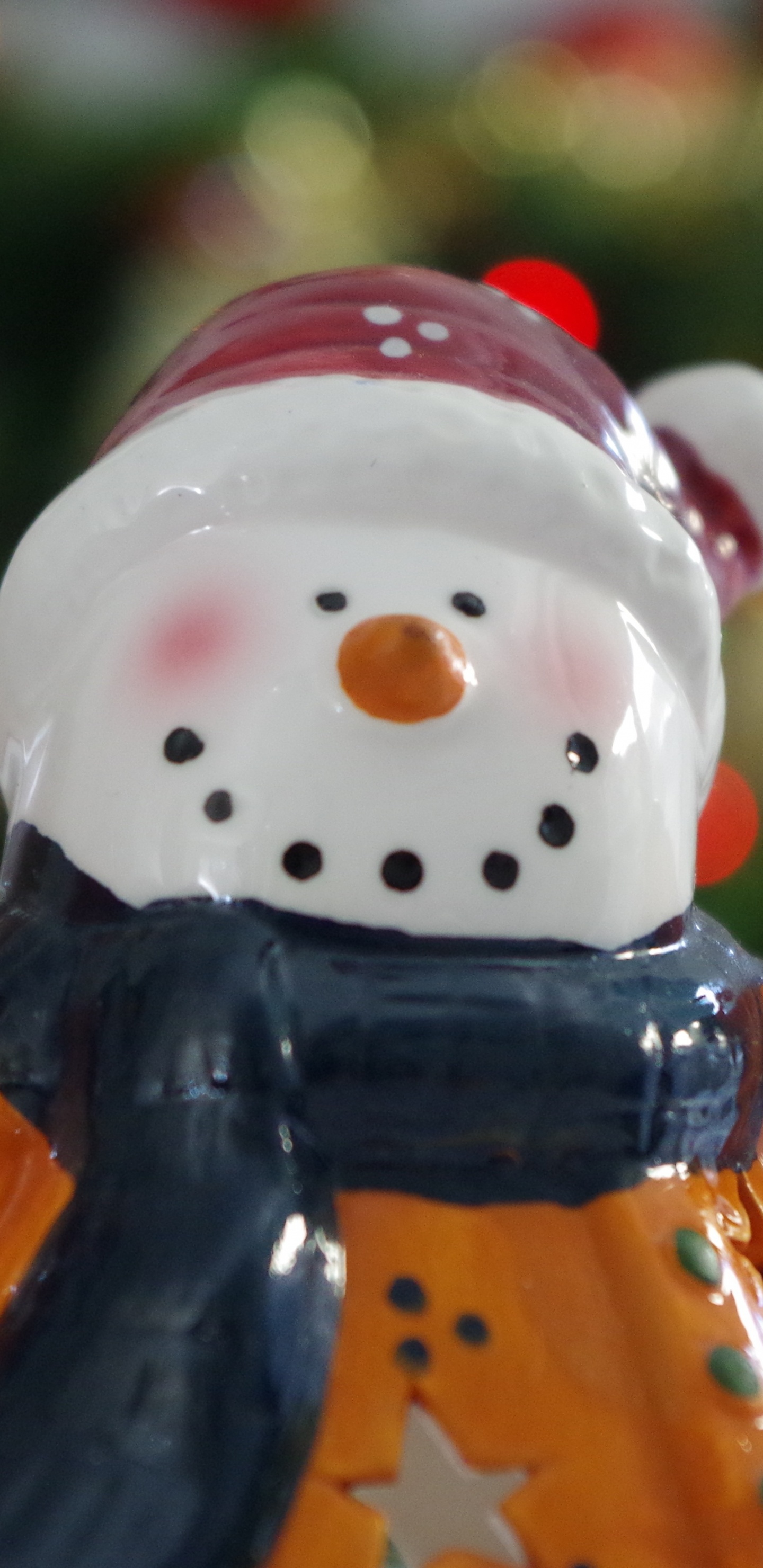 Schneemann, Weihnachten, Christmas Ornament, Verzierung, Spielzeug. Wallpaper in 1440x2960 Resolution