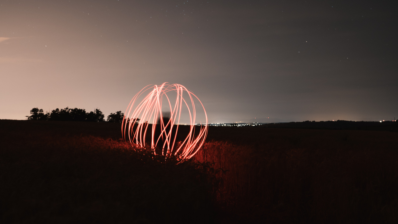 Silueta de Árboles Bajo el Cielo Púrpura. Wallpaper in 1280x720 Resolution