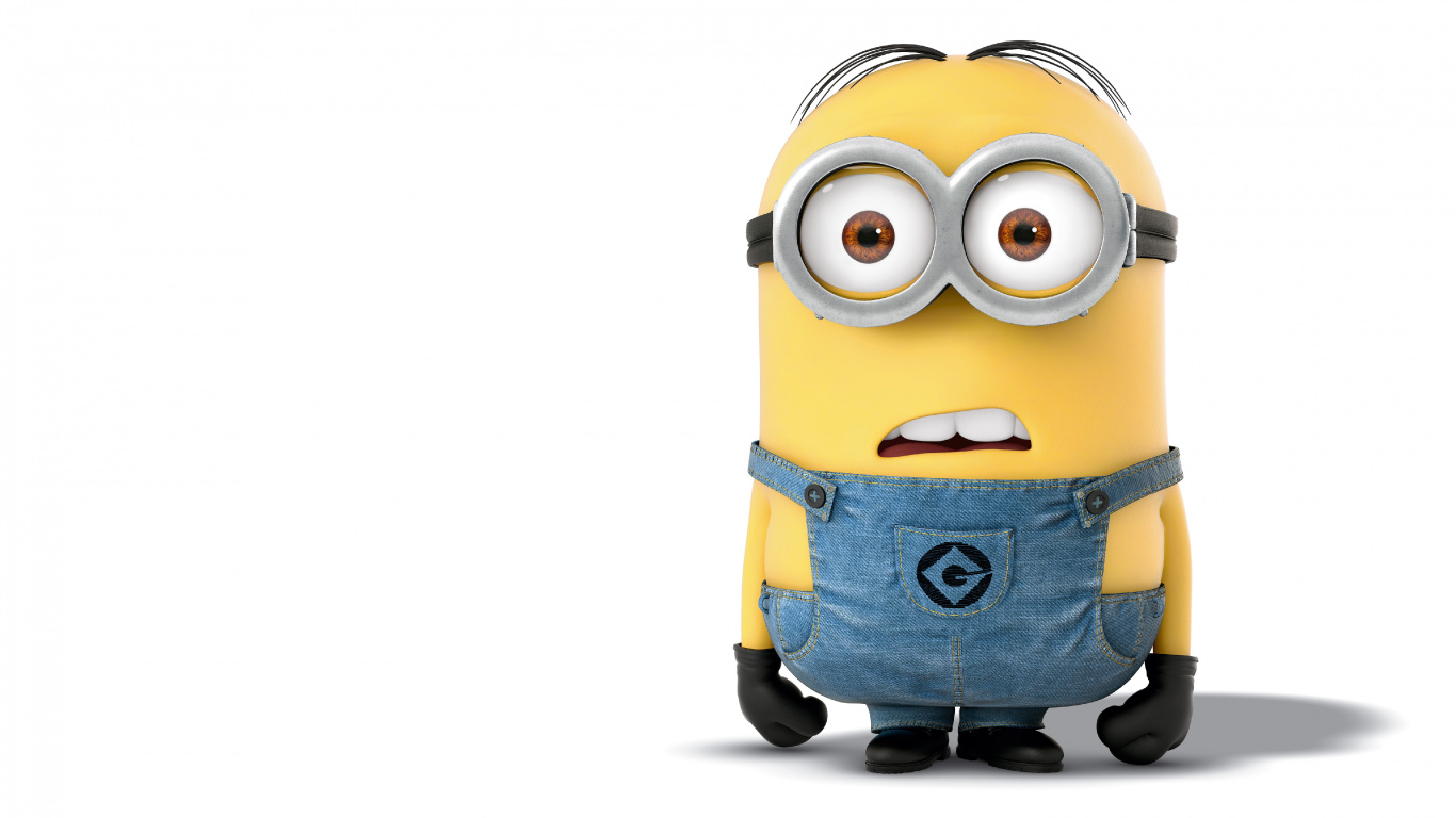 Minions Portant un Jean Bleu. Wallpaper in 1366x768 Resolution