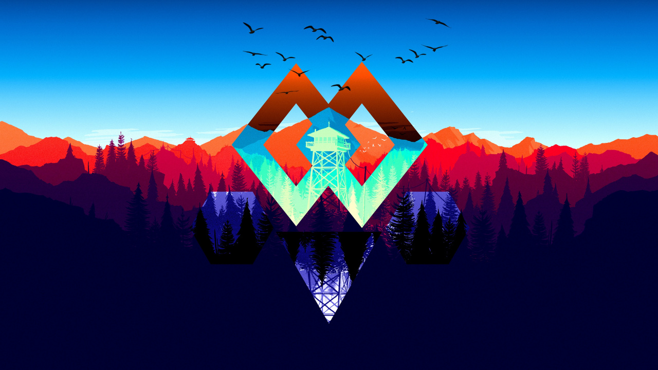 Silueta de Árboles y Montañas Durante la Puesta de Sol. Wallpaper in 1280x720 Resolution