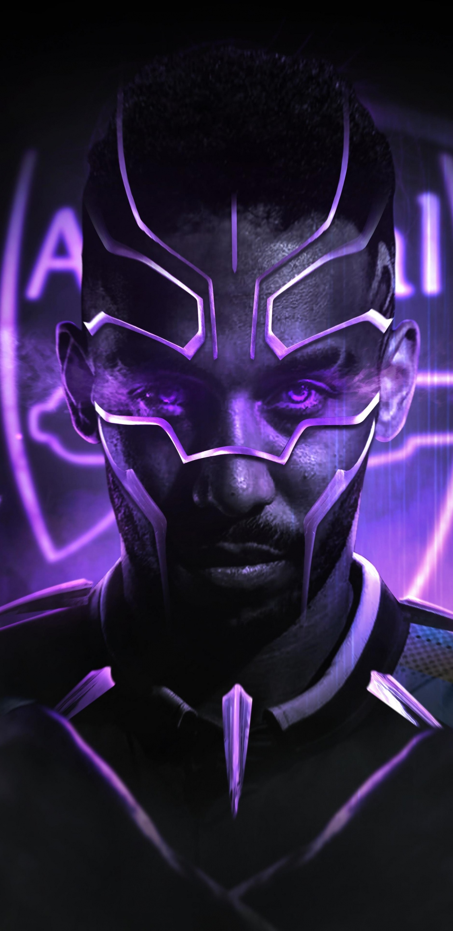 Pantera Negra, Pierre Emerick Aubameyang, Arsenal F C, Superhéroe, Morado. Wallpaper in 1440x2960 Resolution