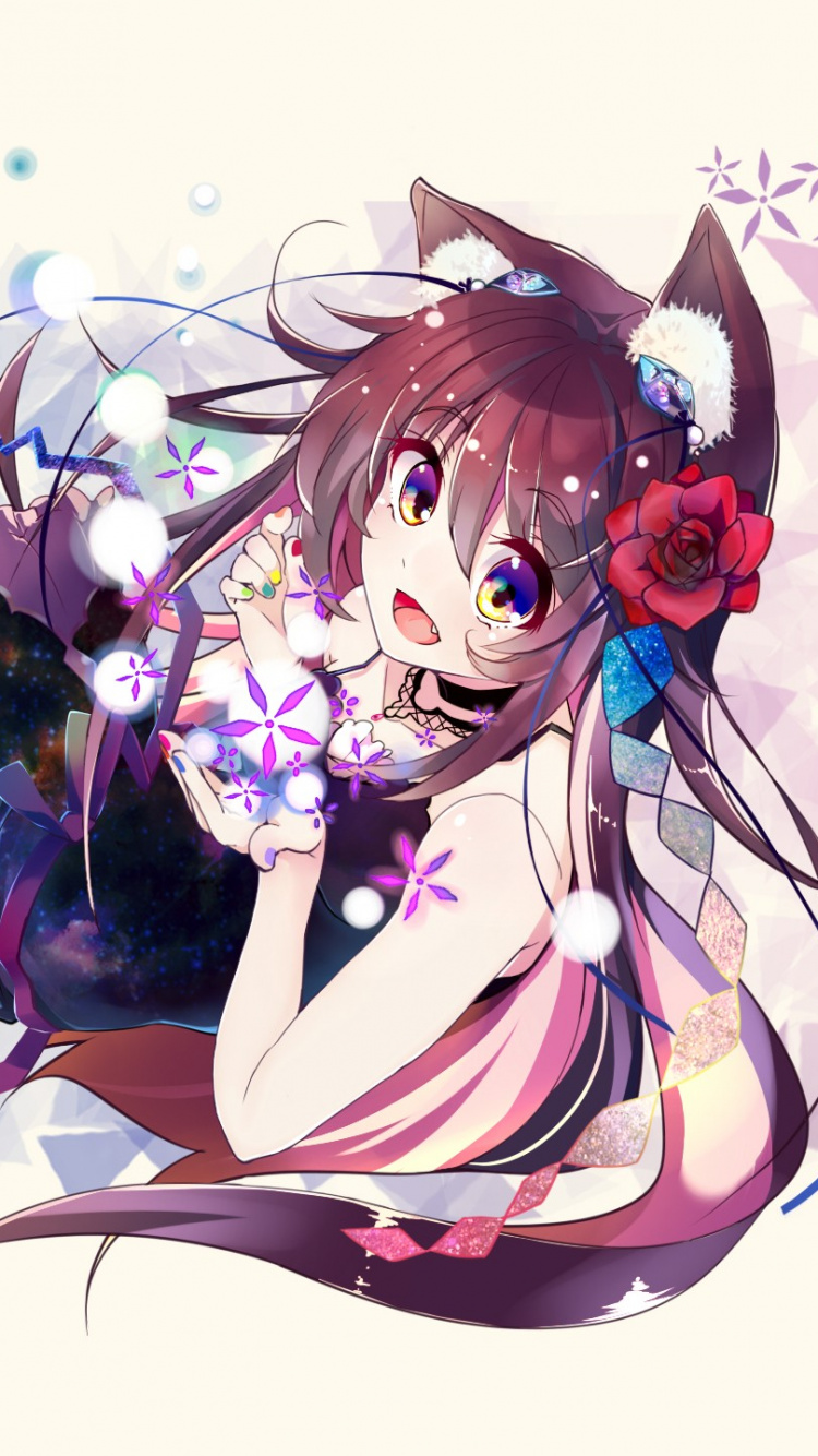 Personaje de Anime Femenino Pelirrojo. Wallpaper in 750x1334 Resolution