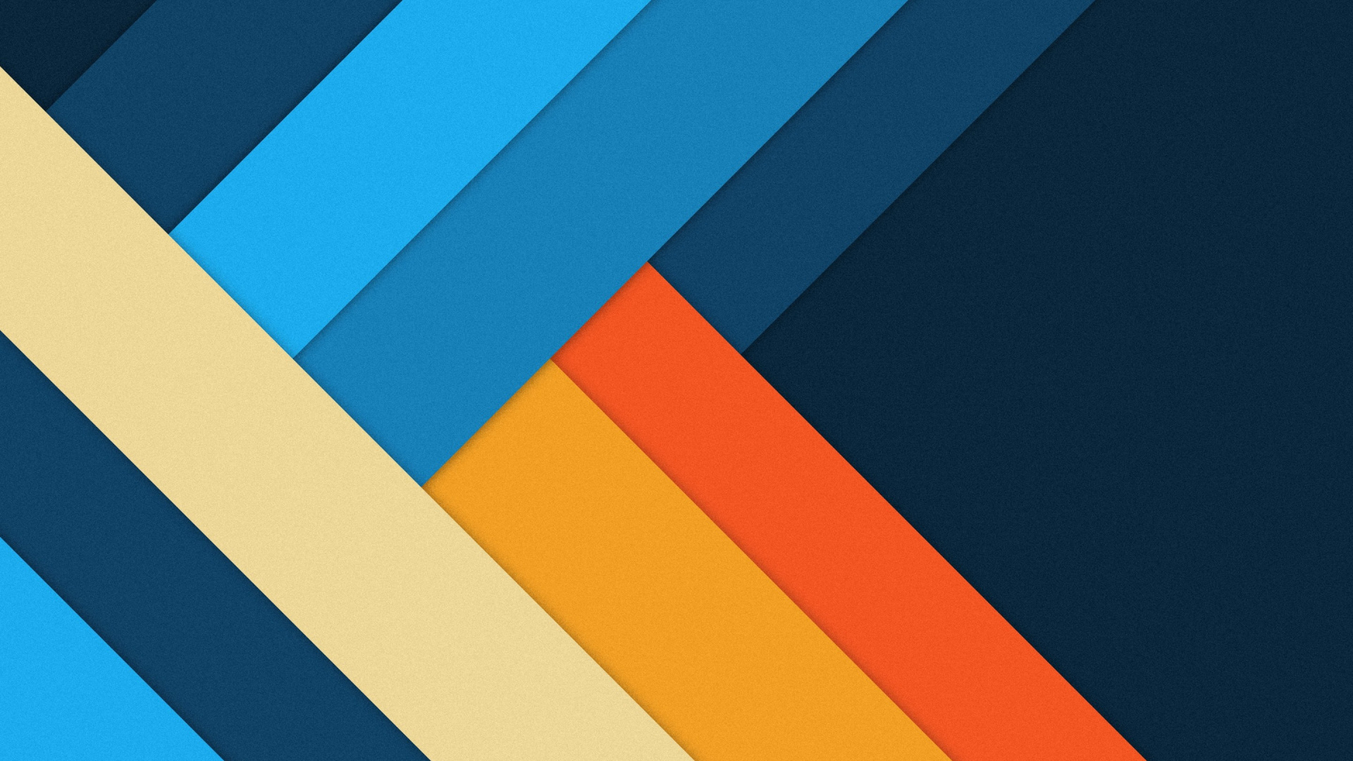 Blau-gelb-orange Gestreifte Abbildung. Wallpaper in 1920x1080 Resolution