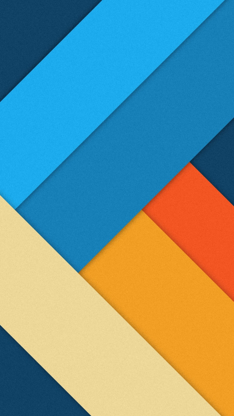 Blue Yellow and Orange Striped Illustration. Wallpaper in 750x1334 Resolution