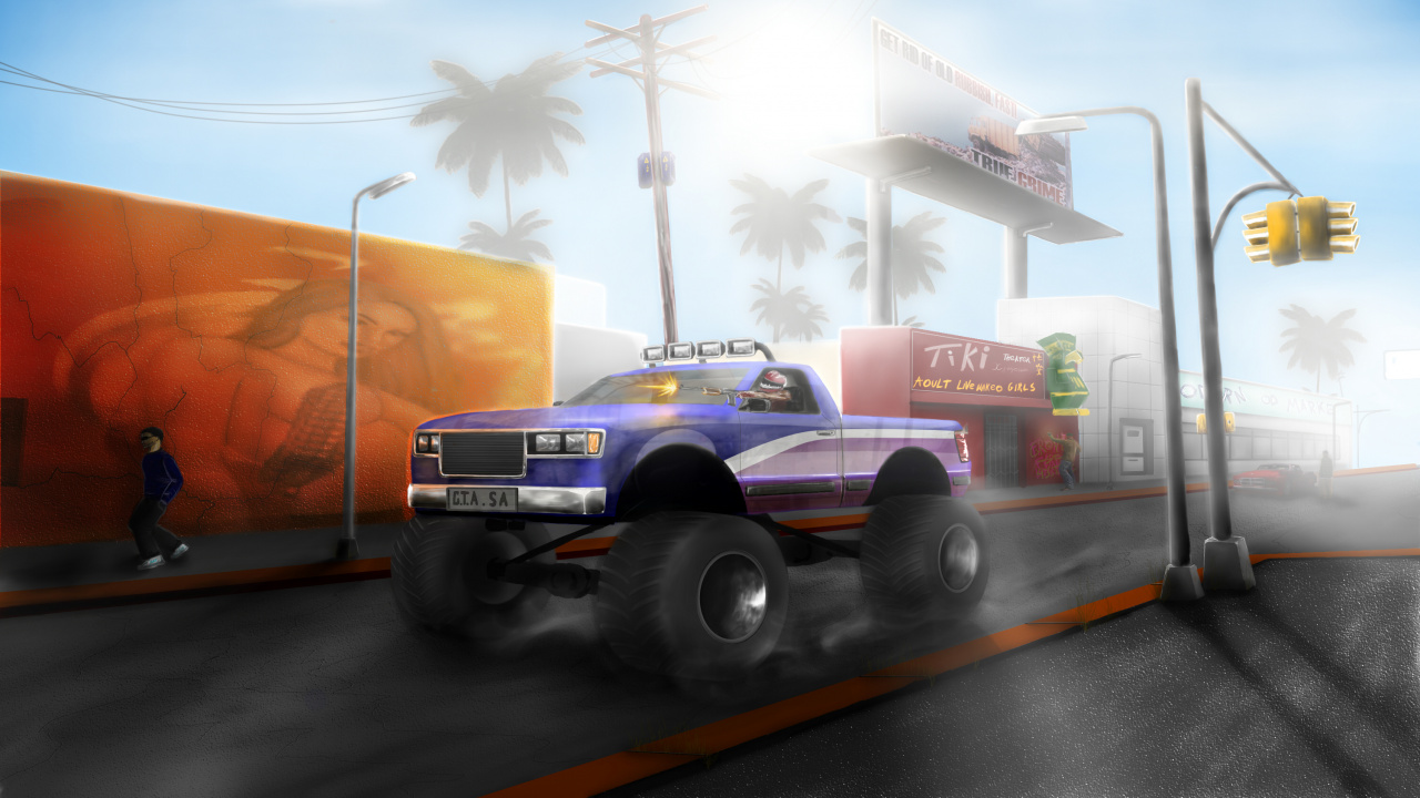 Grand Theft Auto San Andreas, Grand Theft Auto Iv, Mod, Transporte, Exterior Del Automotor. Wallpaper in 1280x720 Resolution