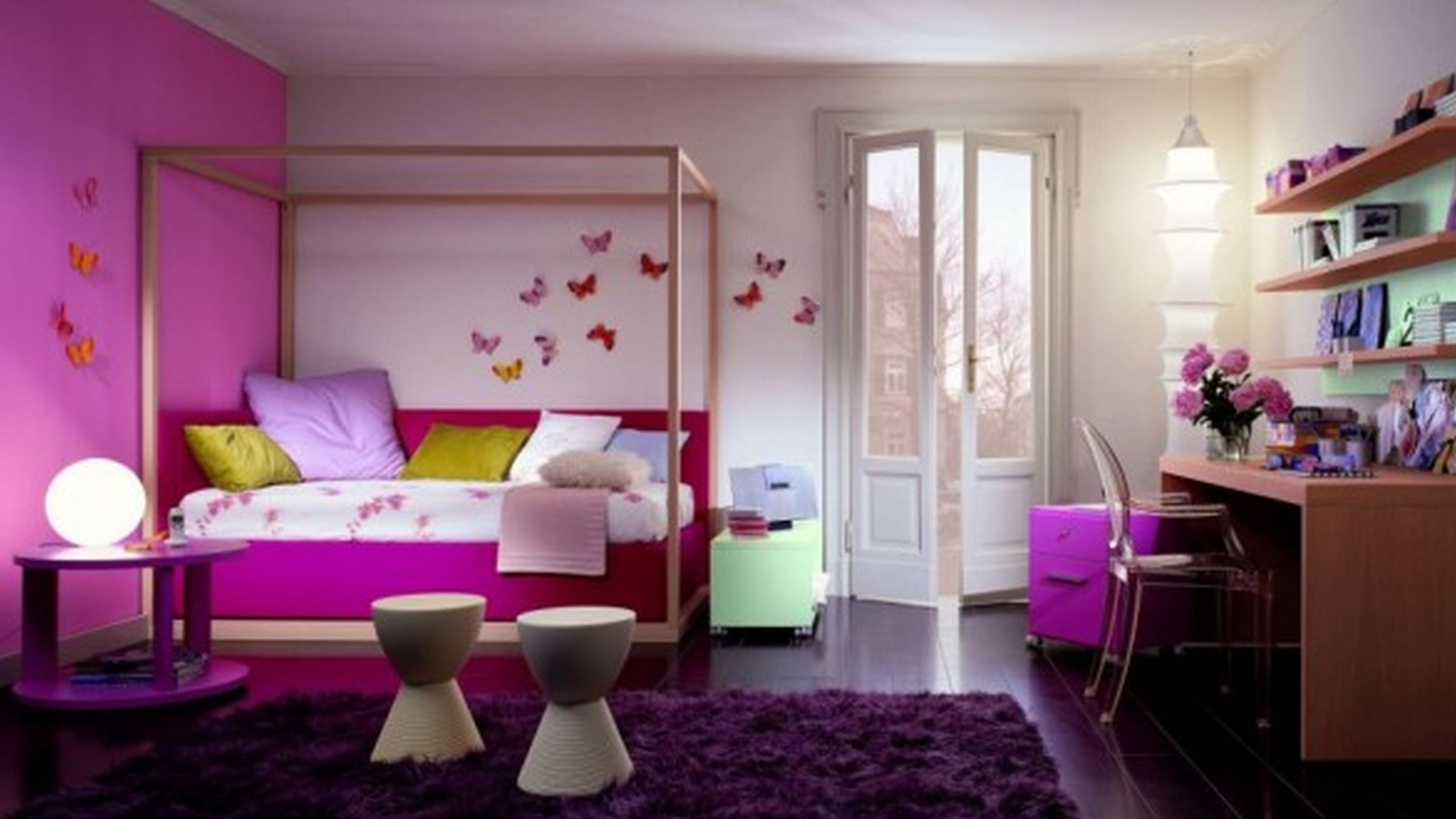 Dormitorio, Habitación, Diseño, Mueble, Diseño de Interiores. Wallpaper in 2560x1440 Resolution