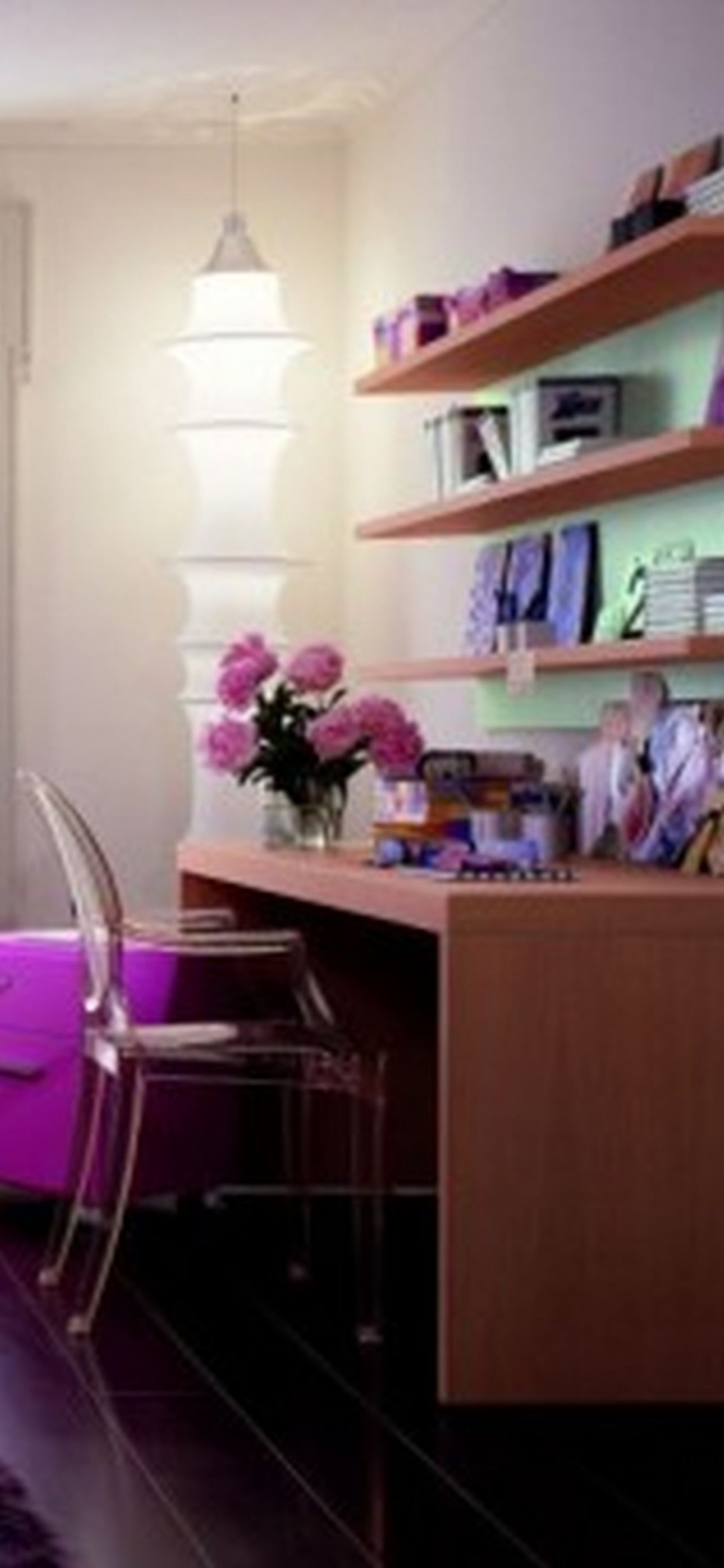 卧室, 房间, 家具, 室内设计, 紫色的 壁纸 1125x2436 允许