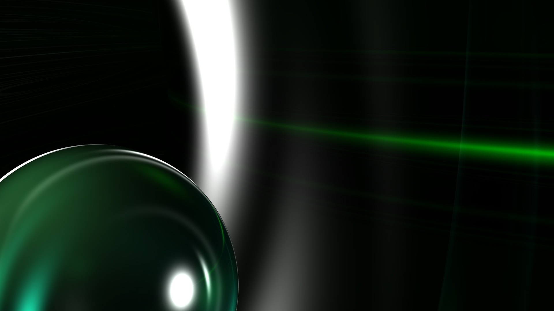 Luz Verde en Una Habitación Oscura. Wallpaper in 1920x1080 Resolution