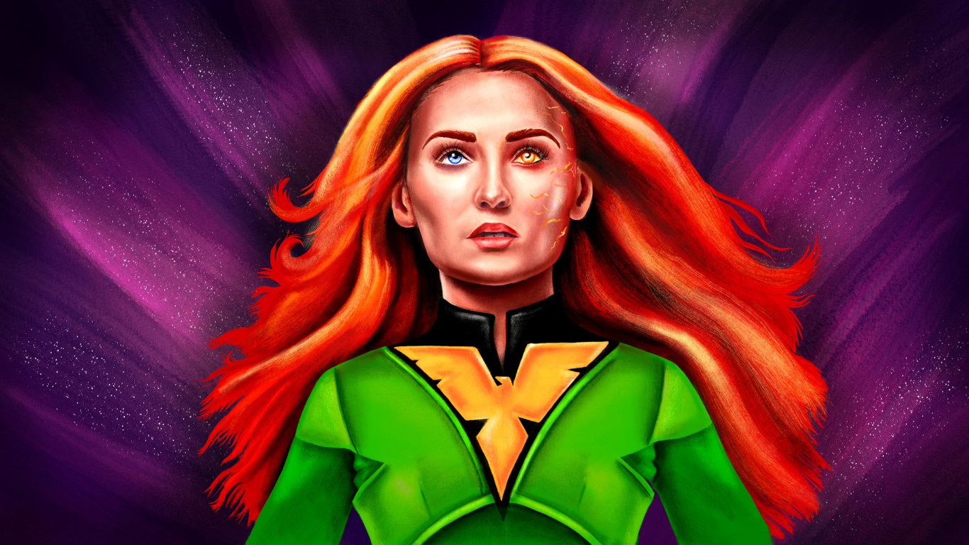 Woman in Green Blazer Portrait. Wallpaper in 1366x768 Resolution