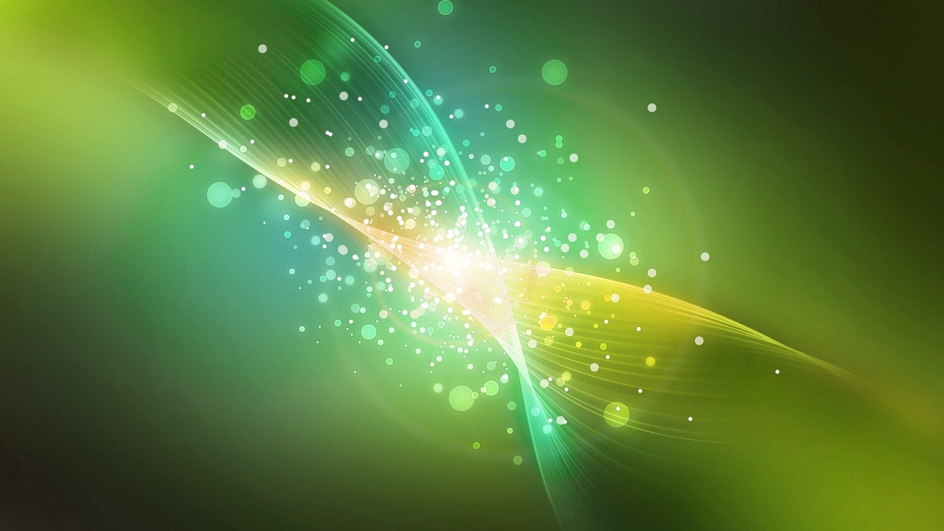 Green and White Water Droplets. Wallpaper in 1920x1080 Resolution