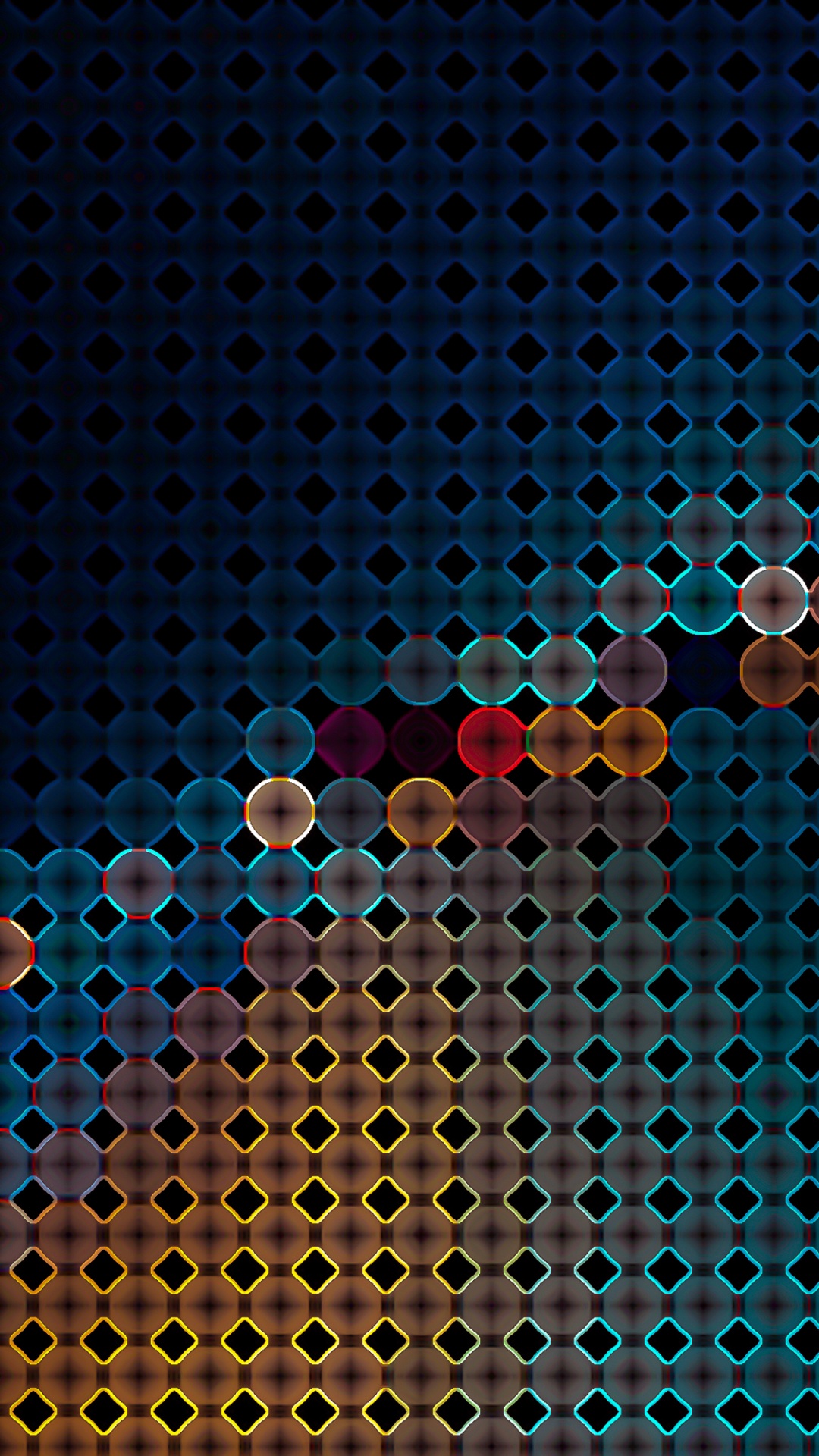 Blue Red and Yellow Balls on Black Surface. Wallpaper in 1080x1920 Resolution
