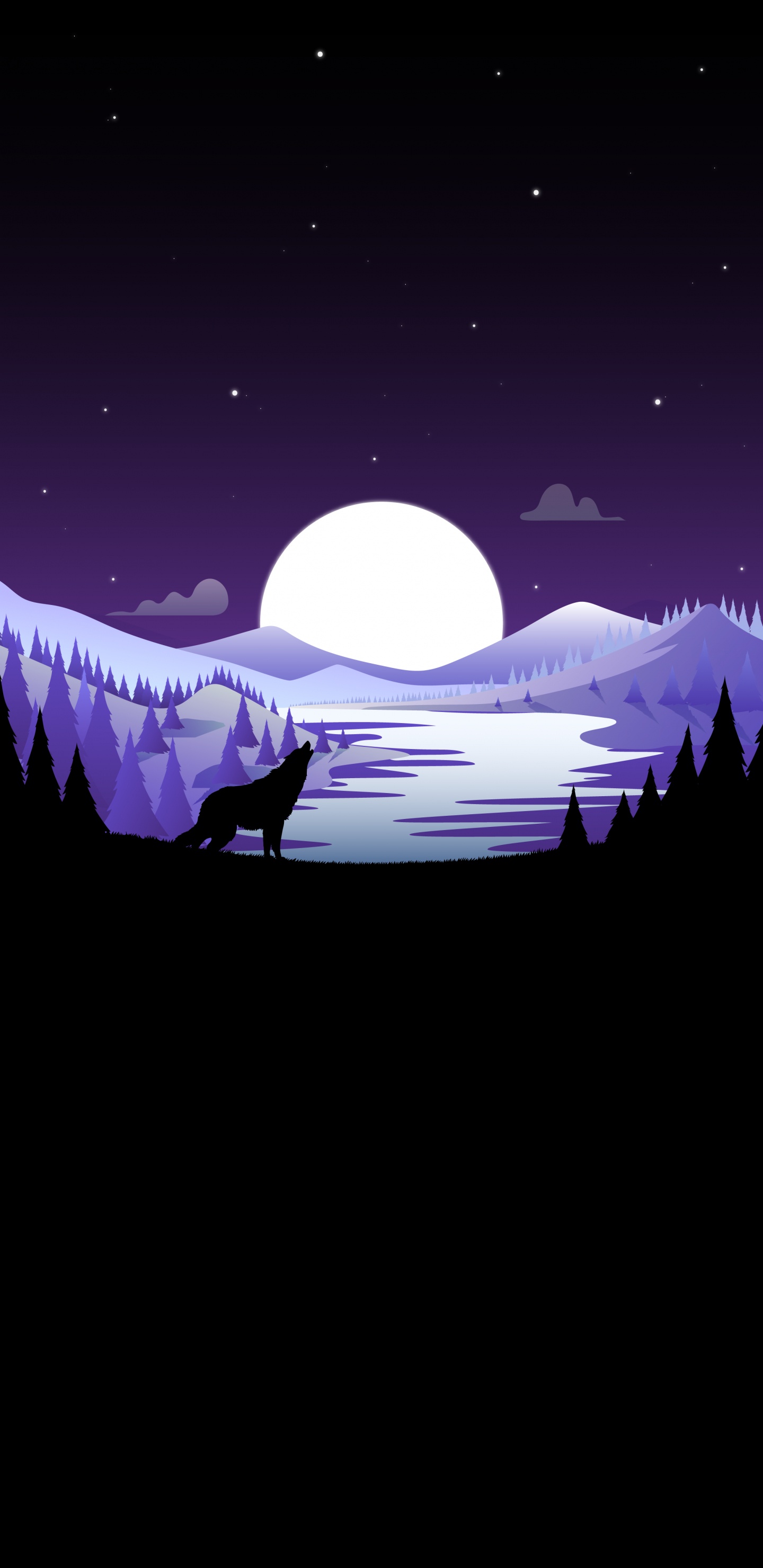 Atmosphere, World, Crescent, Moon, Art. Wallpaper in 1440x2960 Resolution