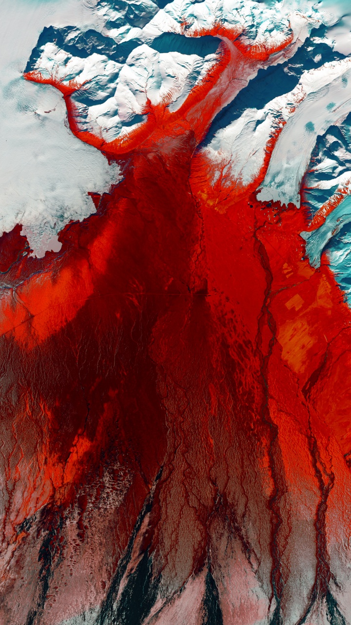 Earth, United States, United States Geological Survey, Art, Glacier. Wallpaper in 720x1280 Resolution