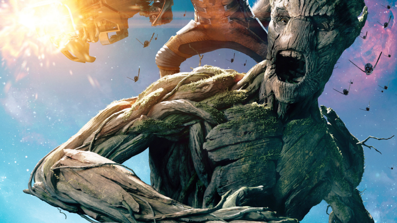 Baby Groß, Rocket Raccoon, Star-Lord, Drax Der Zerstörer, Marvel Comics. Wallpaper in 1280x720 Resolution