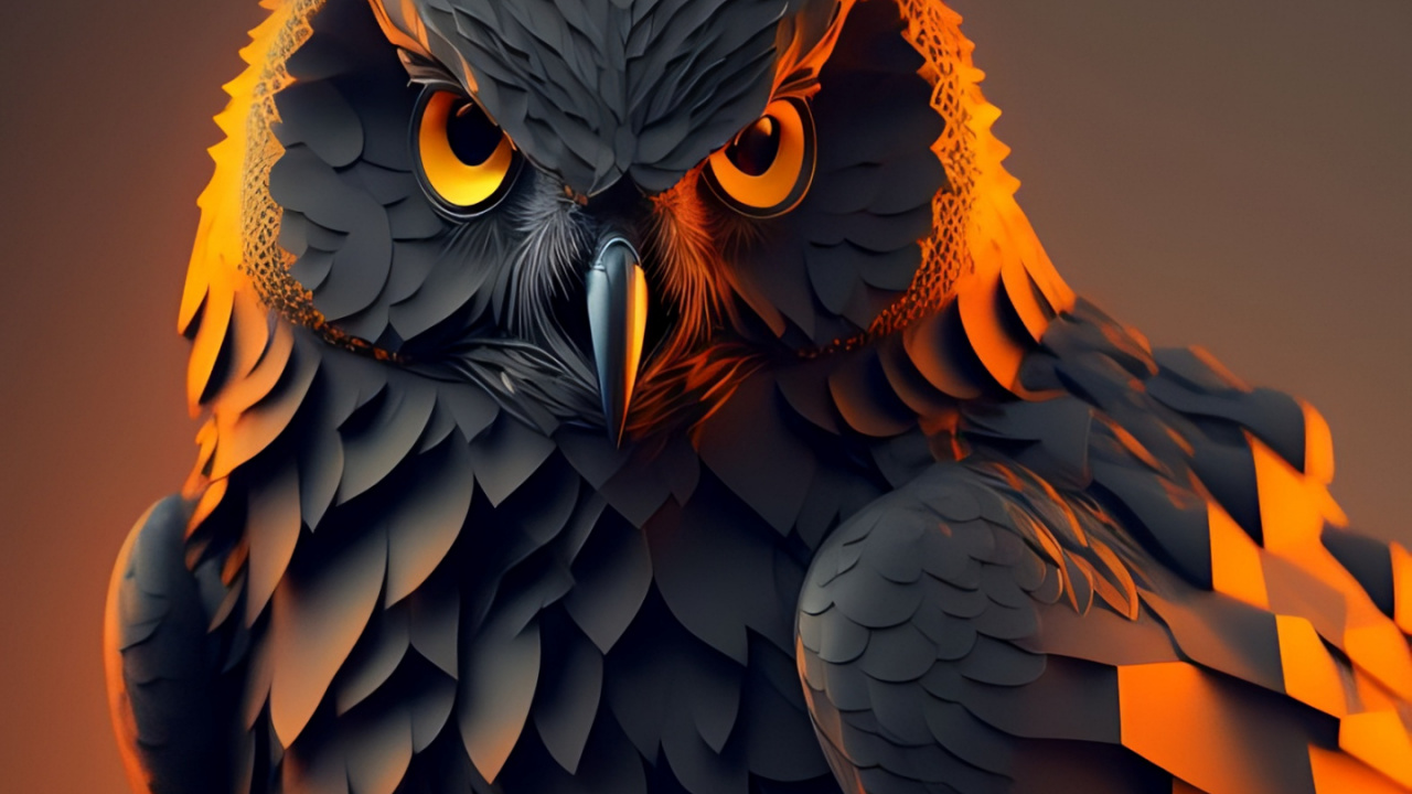 Große Gehörnte Eule, Eule, Schnee-Eule, Falconiformes, Kopf. Wallpaper in 1280x720 Resolution