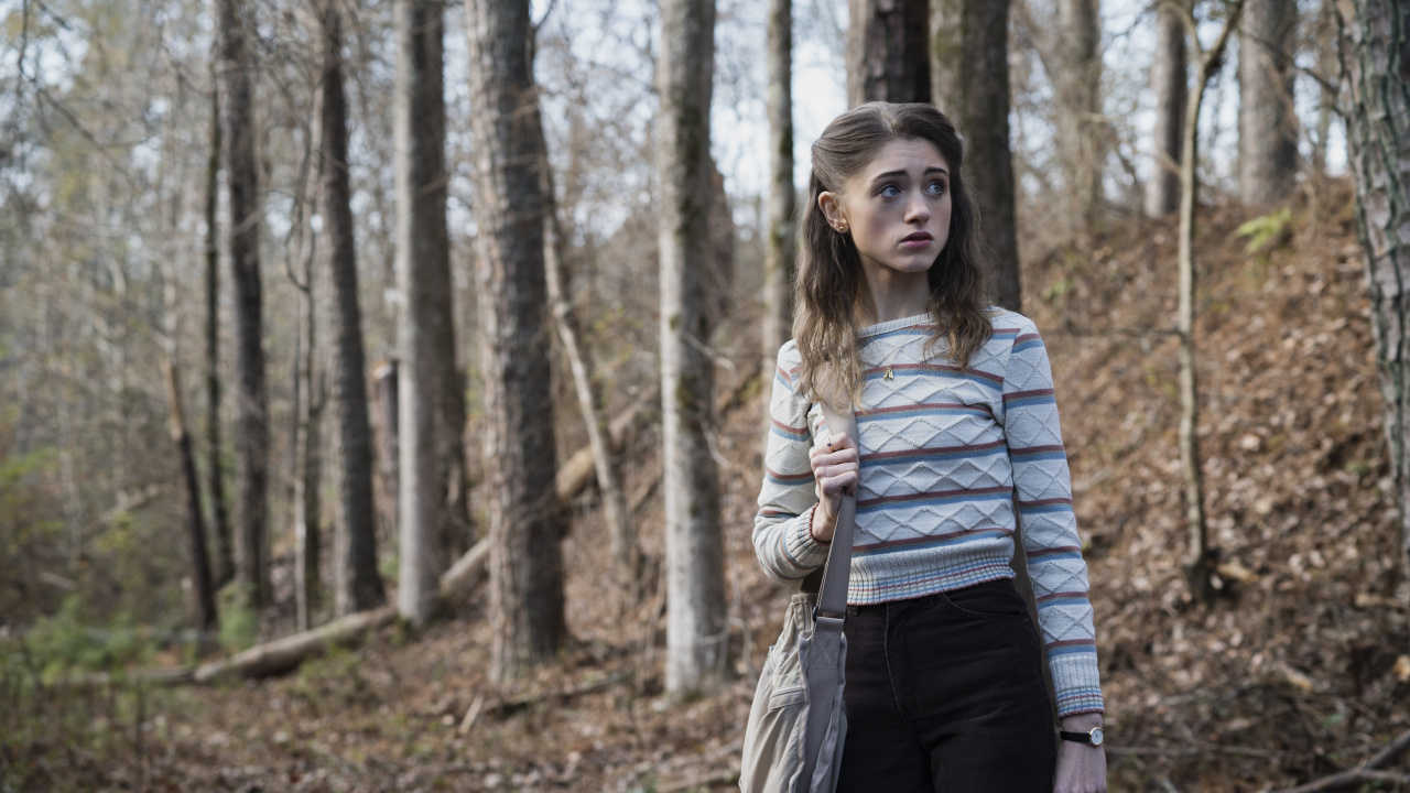 Natalia Dyer, Stranger Things, Netflix, Nature, Tree. Wallpaper in 1280x720 Resolution