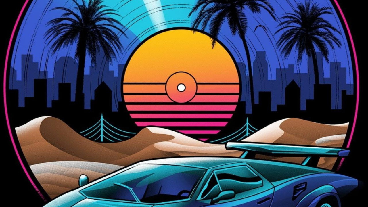 Retro Vinyl, Canvas, Soundtrack, Digital Art, Art. Wallpaper in 1280x720 Resolution