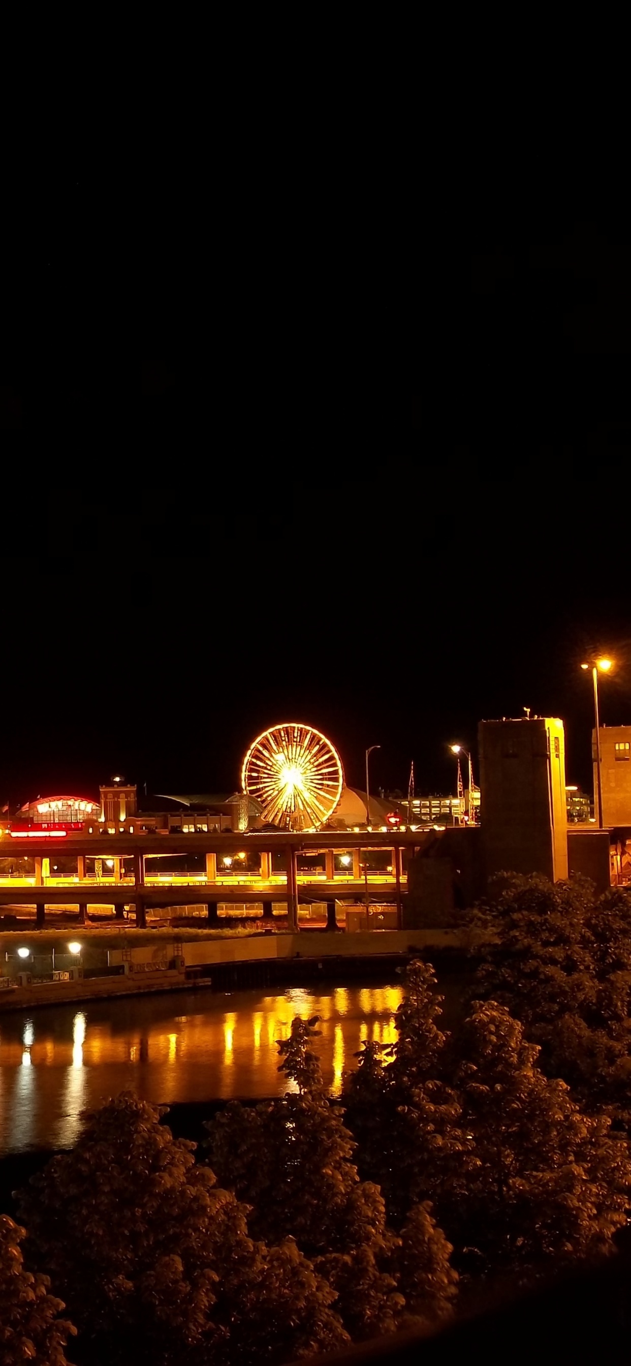 City Skyline During Night Time. Wallpaper in 1242x2688 Resolution