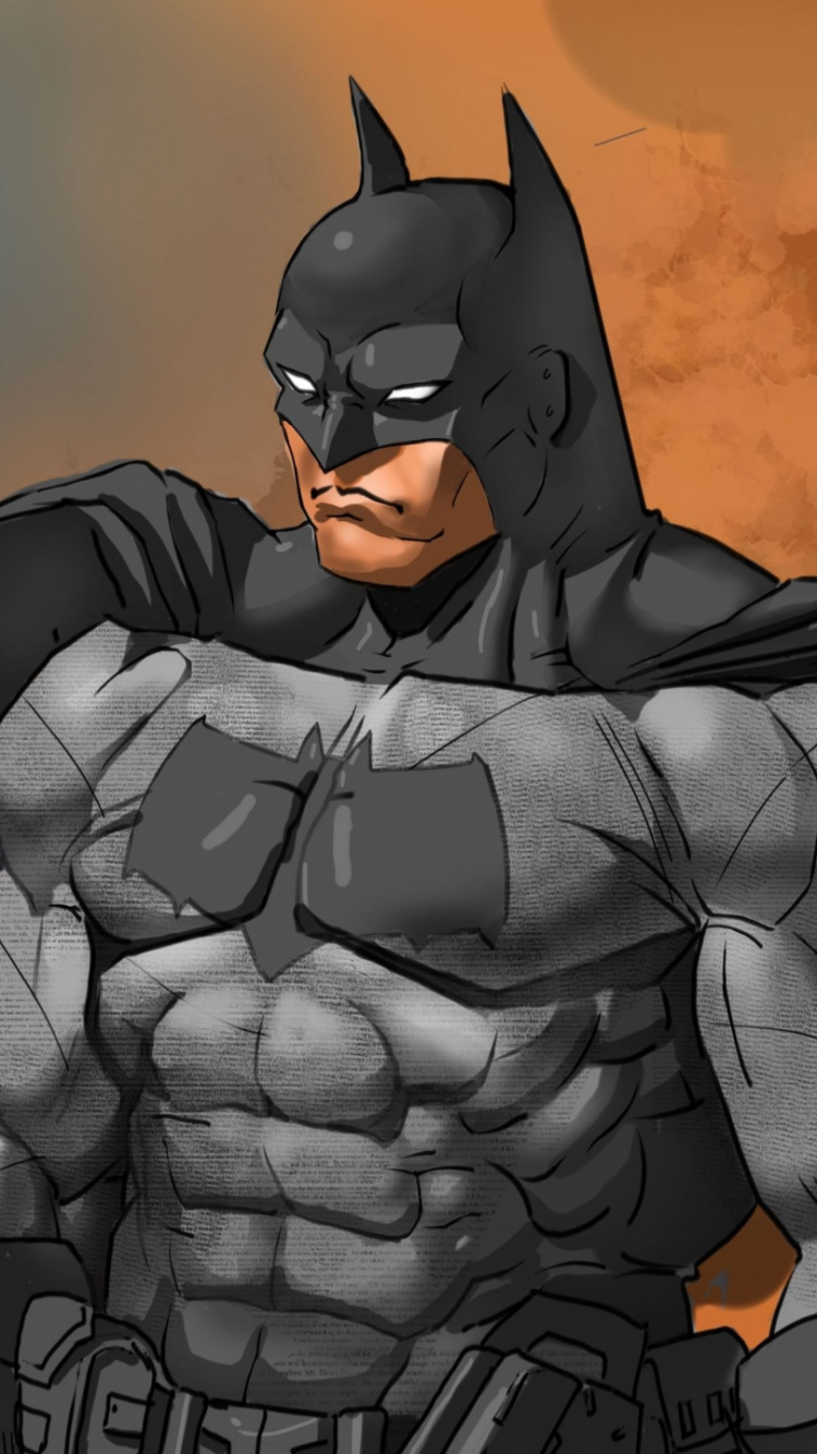 Fondo de Pantalla Digital de Batman y Superman. Wallpaper in 750x1334 Resolution