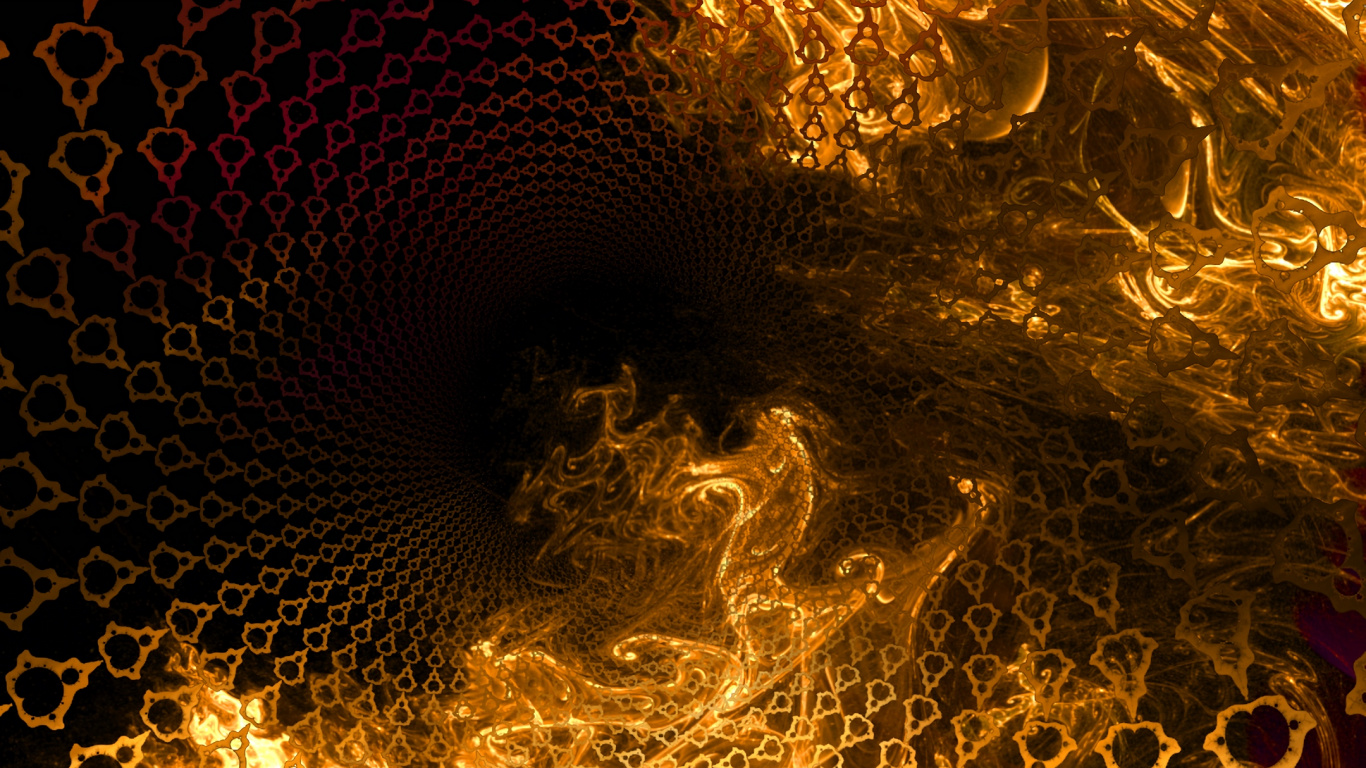 Brown and Black Abstract Painting. Wallpaper in 1366x768 Resolution