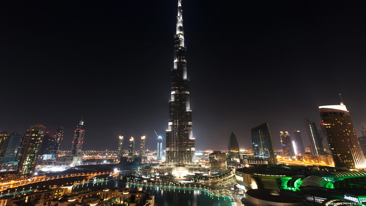 City Skyline During Night Time. Wallpaper in 1280x720 Resolution
