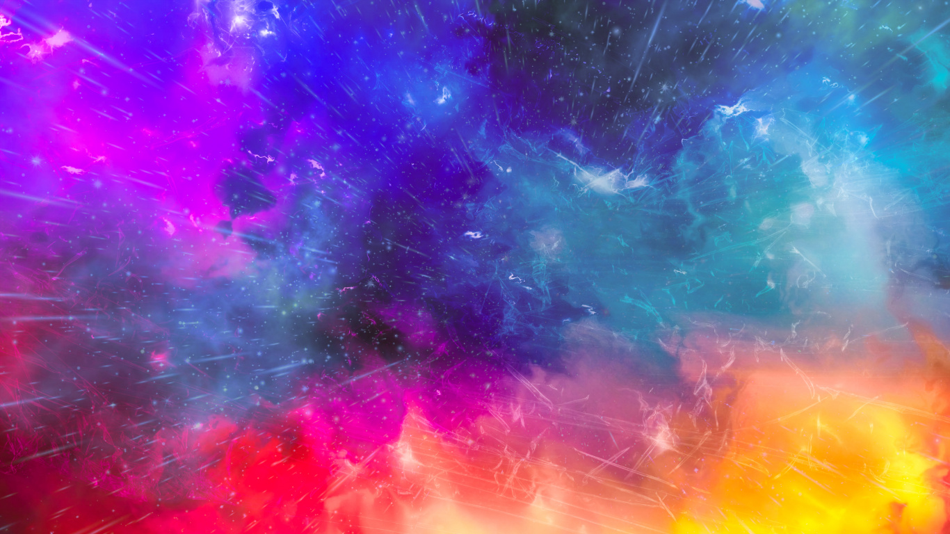 紫色的, 粉红色, 气氛, 紫罗兰色, 空间 壁纸 1366x768 允许