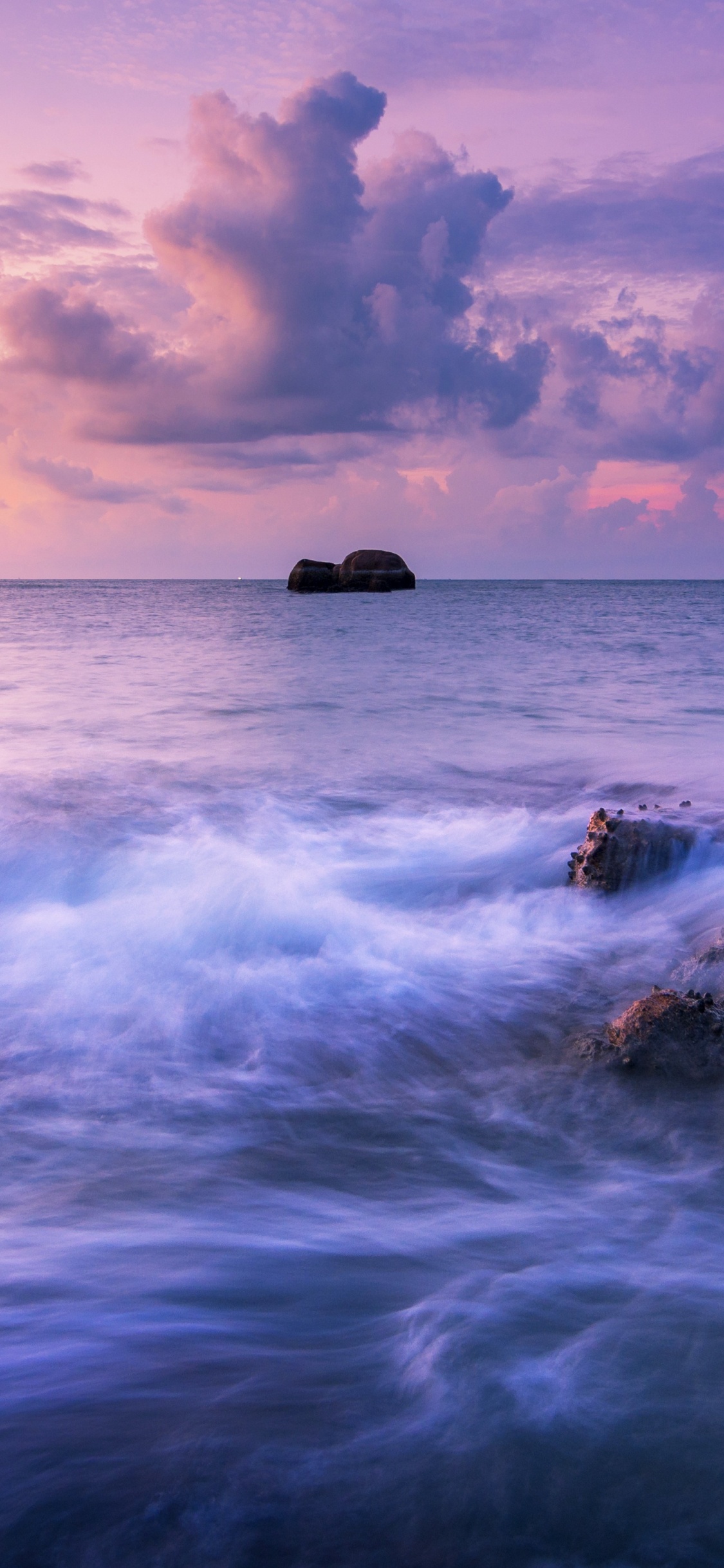 le Fracas Des Vagues, Eau, Atmosphère, Blue, Azure. Wallpaper in 1125x2436 Resolution