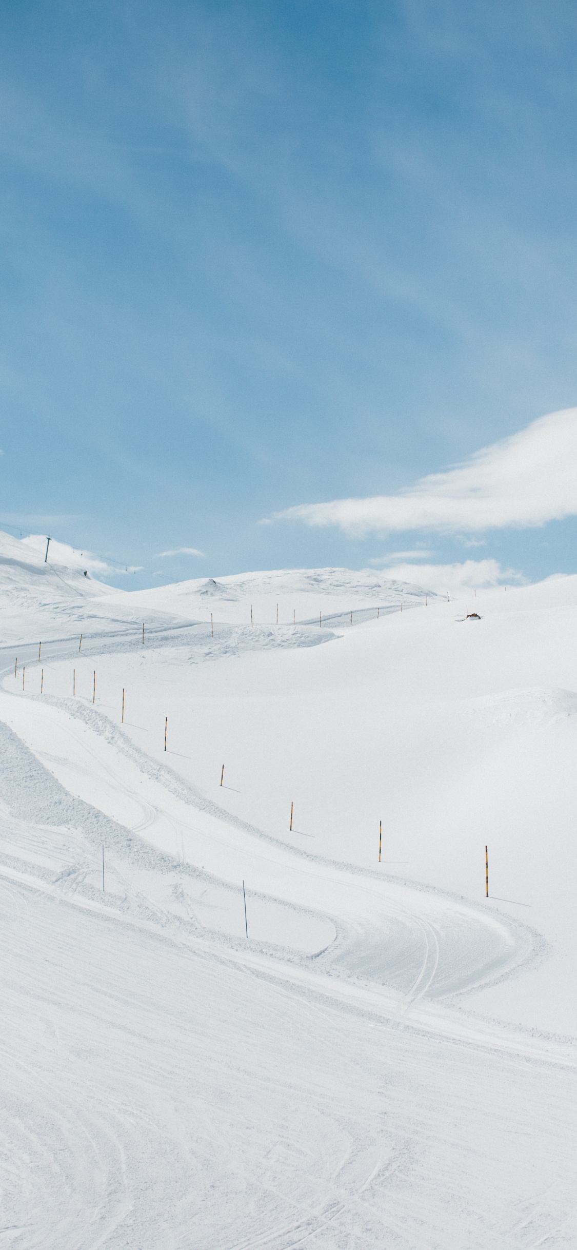 Neige, White, Hiver, Pente, le Relief Glaciaire. Wallpaper in 1125x2436 Resolution