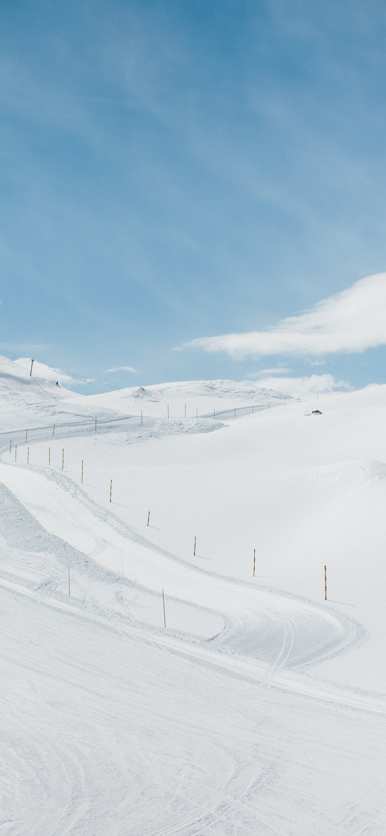 Nieve, Blanco, Invierno, Pendiente, Glaciar de Terreno. Wallpaper in 1242x2688 Resolution