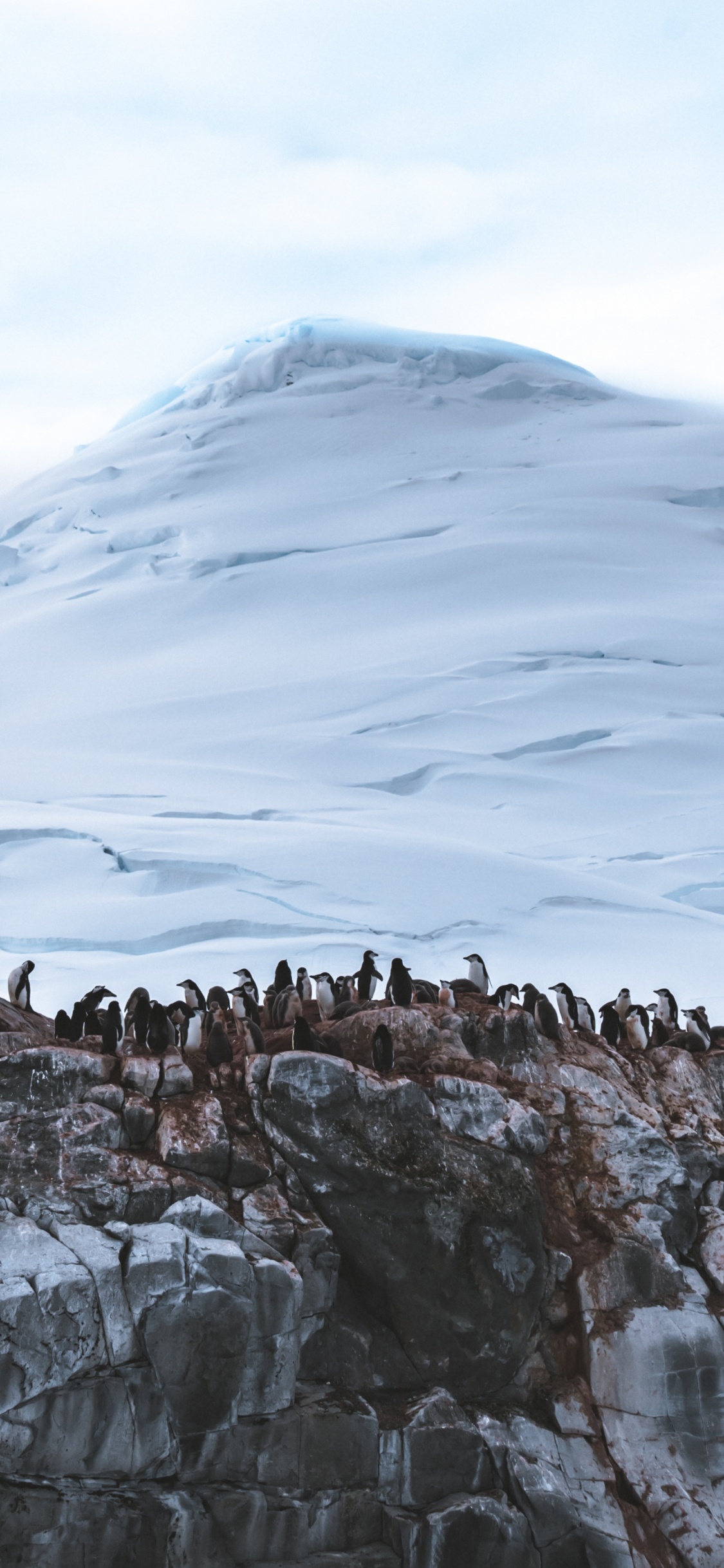 Brown Rock Formation Under White Clouds During Daytime. Wallpaper in 1125x2436 Resolution