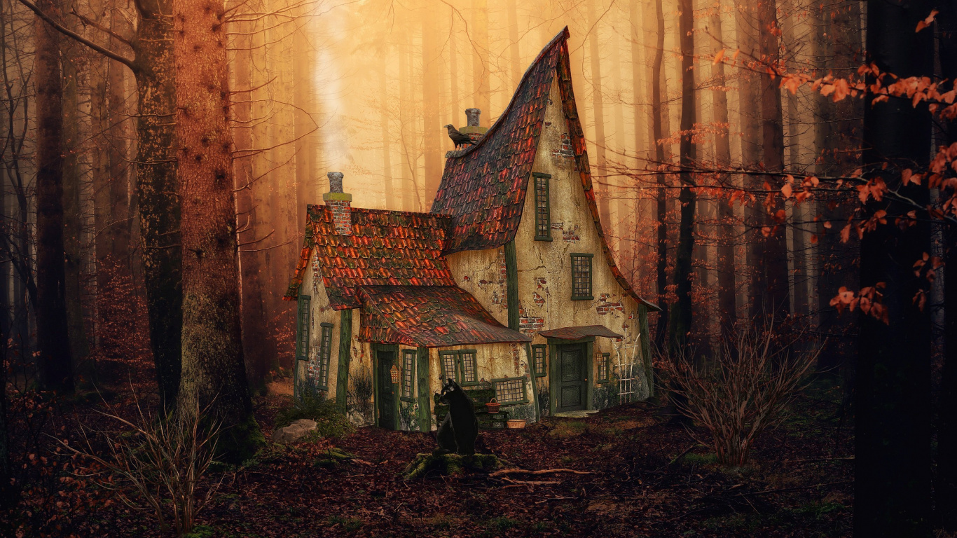 Atmosphäre, Fenster, Gebäude, Holz, Naturlandschaft. Wallpaper in 1366x768 Resolution