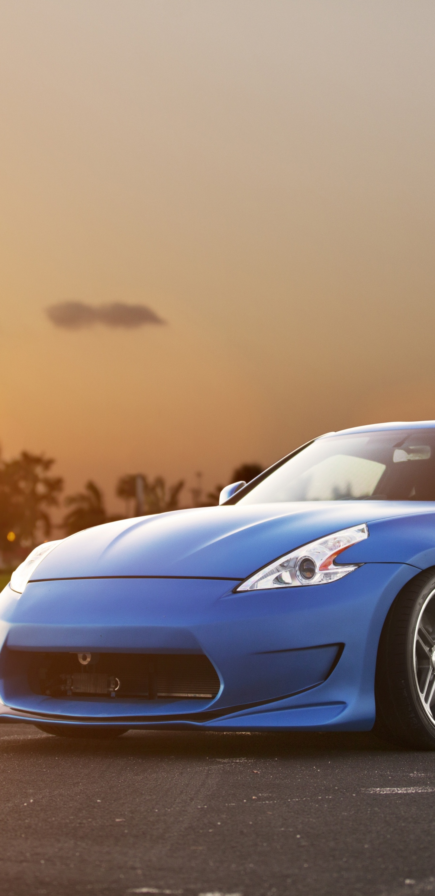 Porsche 911 Bleue Sur Route Pendant la Journée. Wallpaper in 1440x2960 Resolution