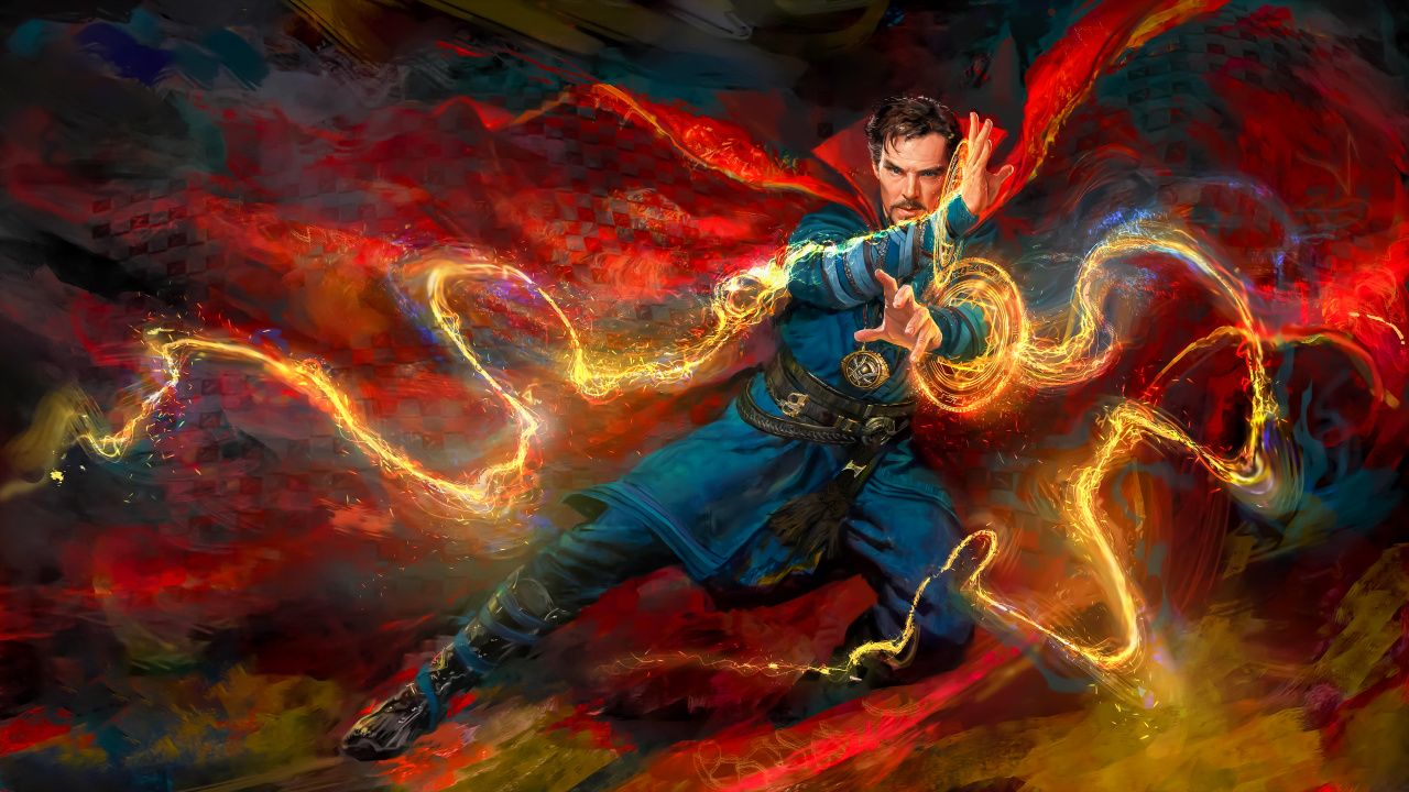 Marvel Cinematic Universe, Doctor Strange, Scott Derrickson, Painting, Cartoon. Wallpaper in 1280x720 Resolution
