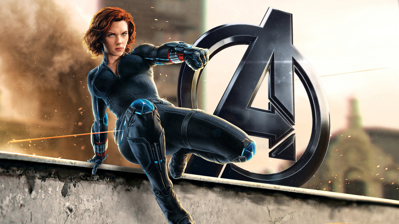 Black Widow Avengers Age of Ultron, Scarlett Johansson, Avengers Age of Ultron, Black Widow, Clint Barton. Wallpaper in 1280x720 Resolution