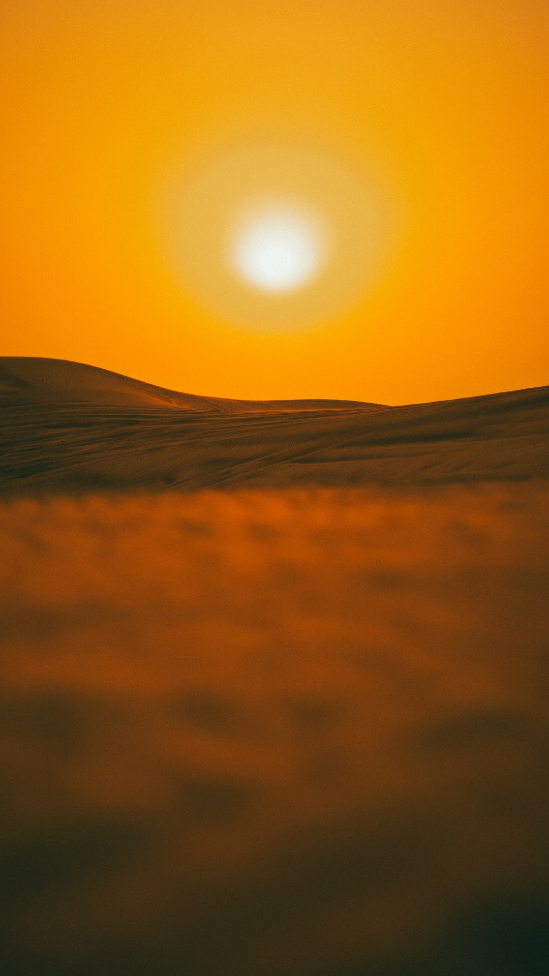 Sand, Matin, Afterglow, Orange, Ciel. Wallpaper in 1080x1920 Resolution